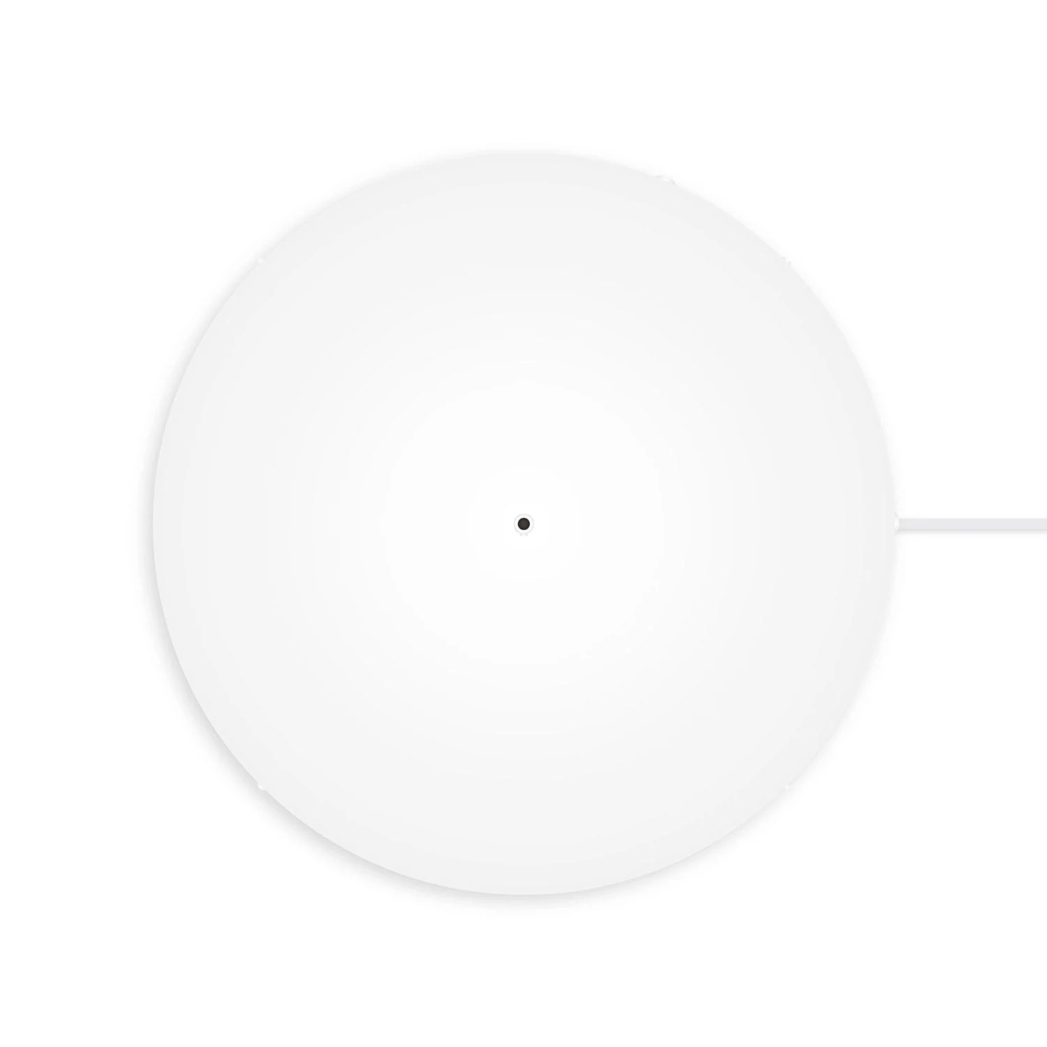 Round aluminum Ceiling canopy Ø 50 cm with bracket and grounding Cord, with 1 front hole - Matte White - Image 7