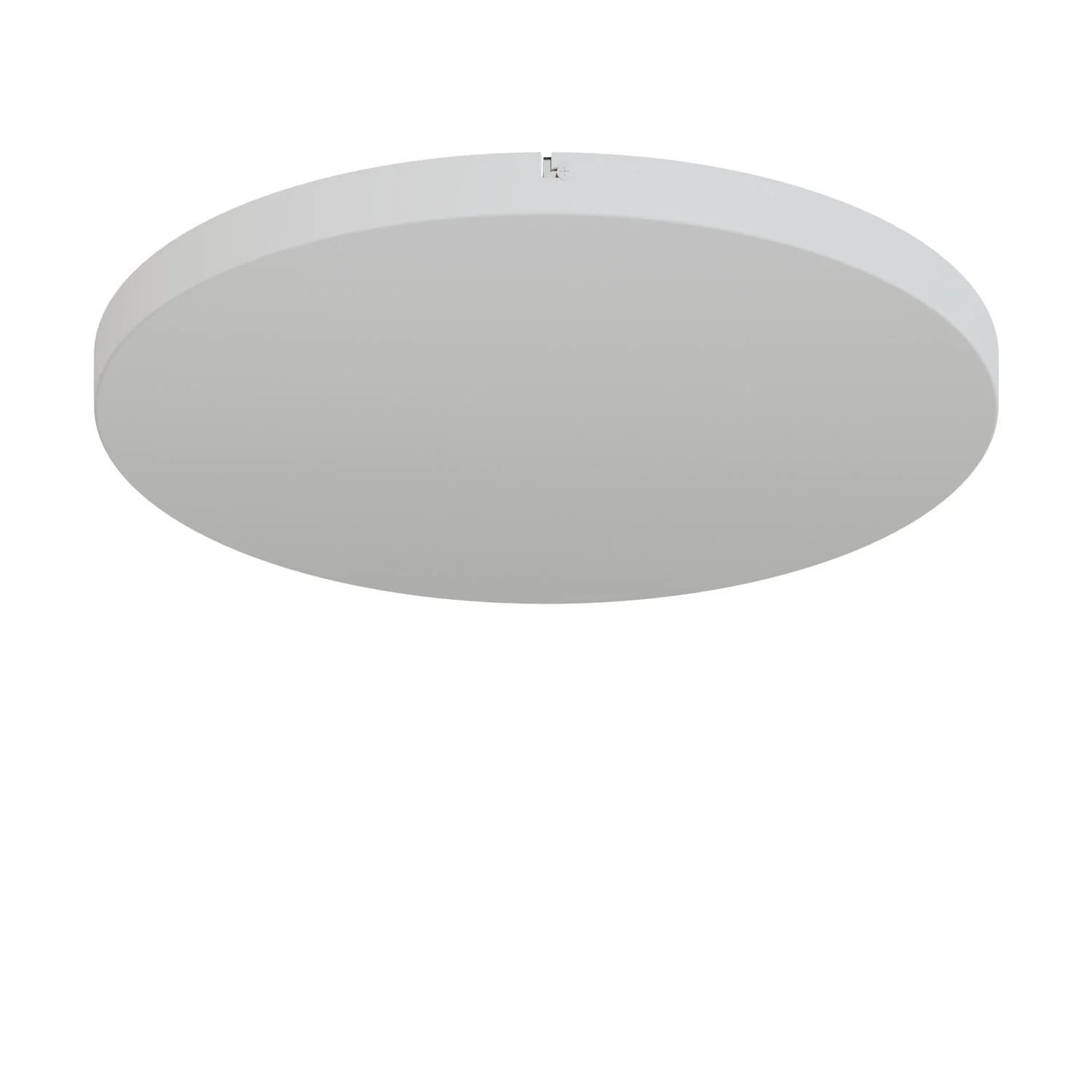 Round aluminum Ceiling canopy Ø 50 cm with bracket and grounding Cord, without holes - Matte White