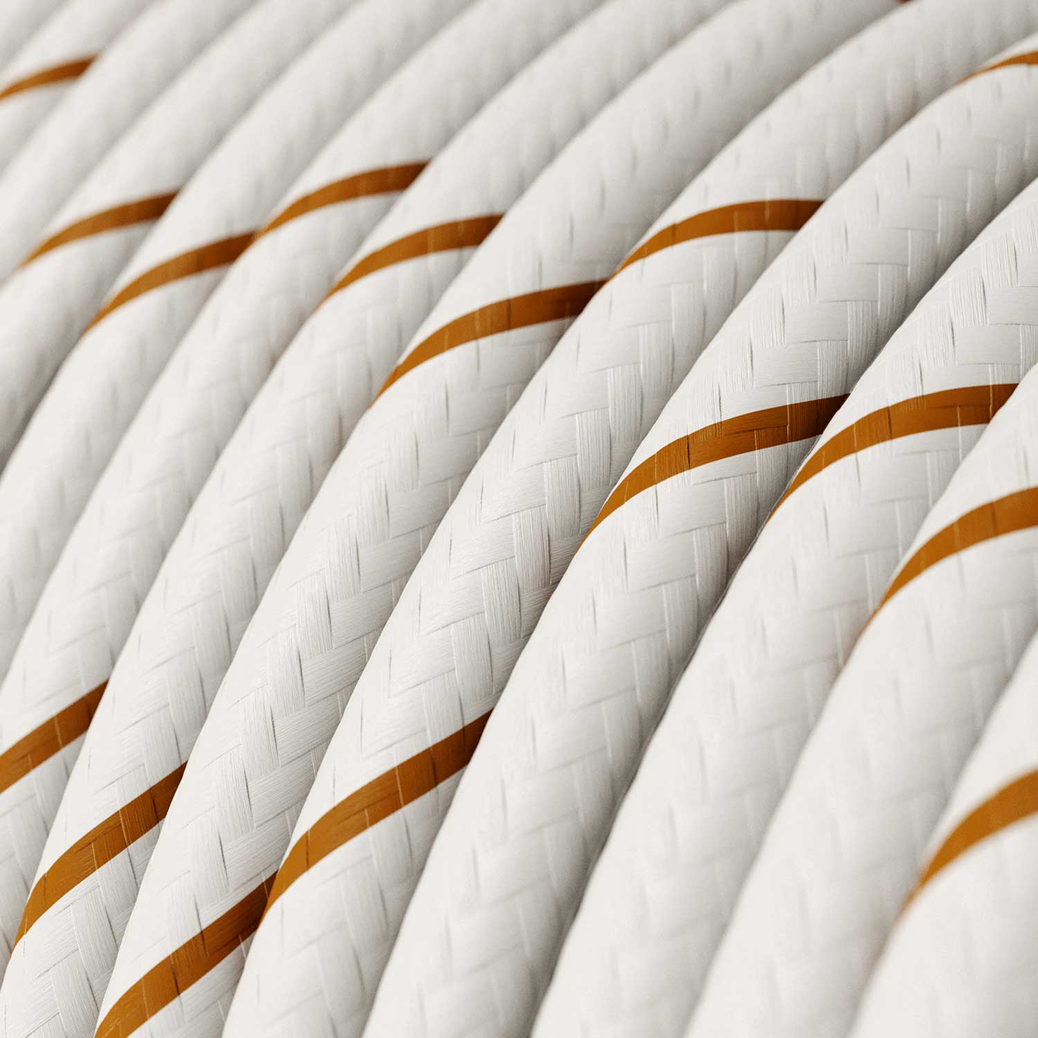 Round Vertigo HD electric cable covered with Beer Foam fabric ERM43 - Image 2