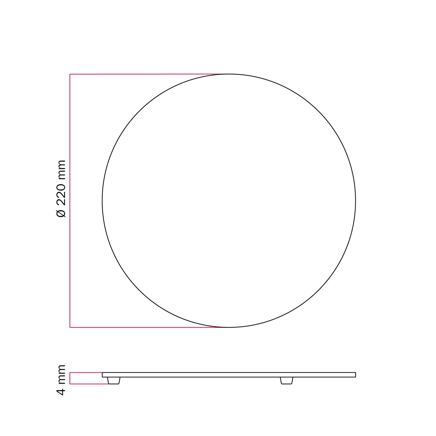 Round metal base for MAG-Y floor lamp – Satin bronze - Image 3