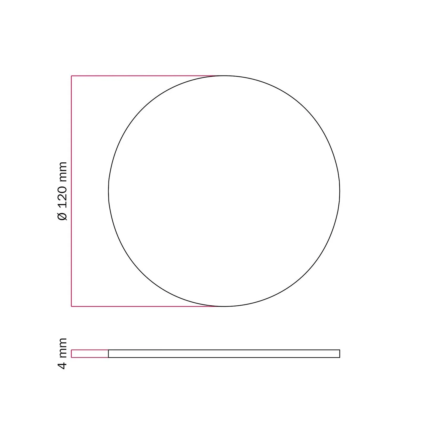 Round metal base for MAG-Y table lamp - Matt white - Image 3