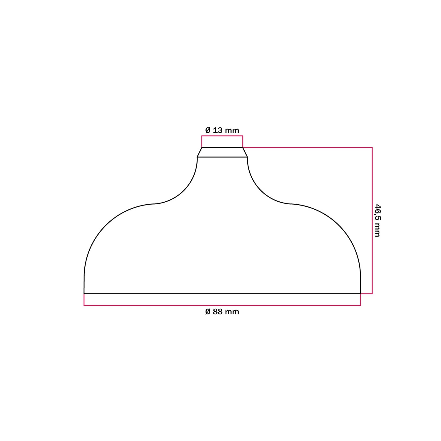 Silicone ceiling rose kit with central hole and provision for side hole - Desert Brown - Image 7