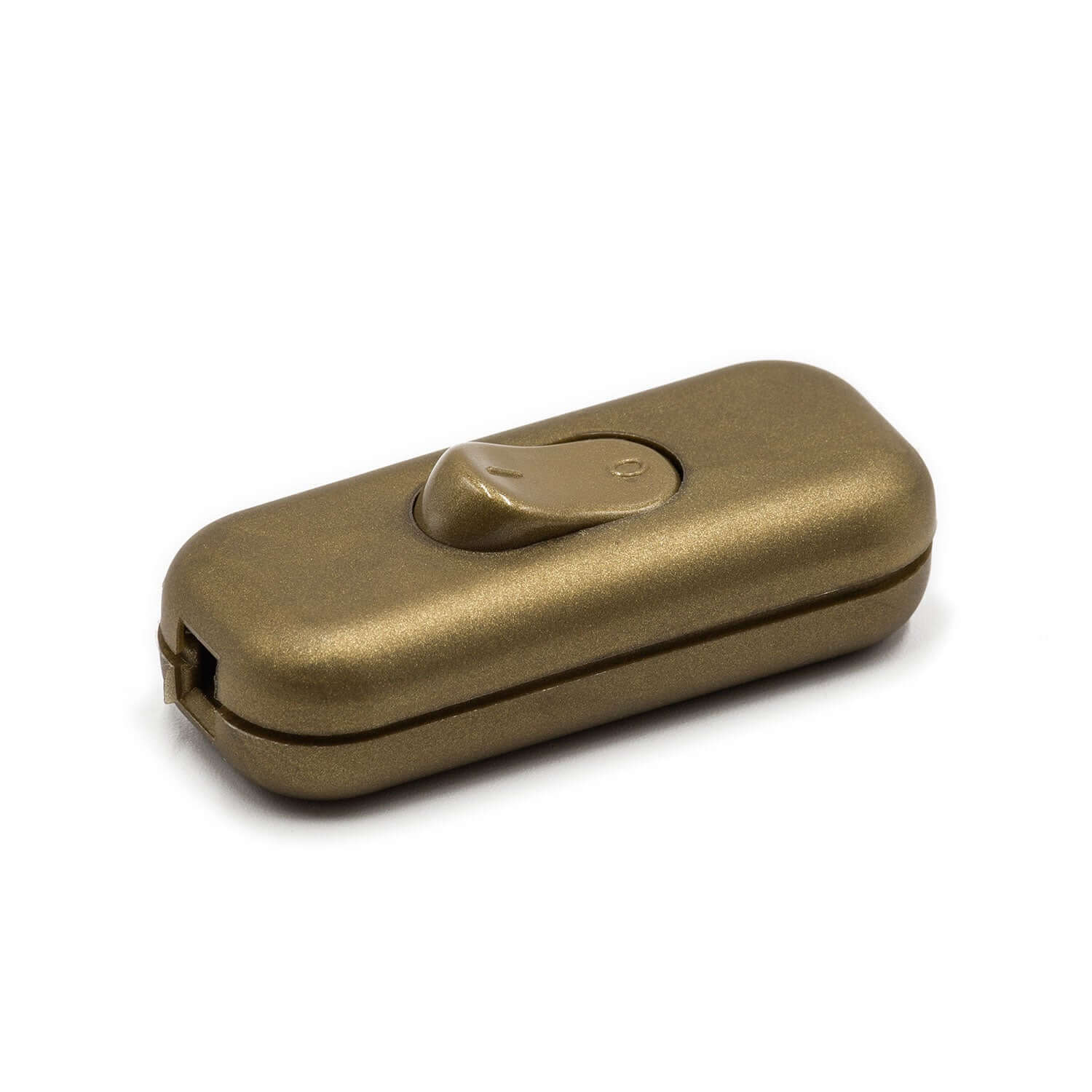 Unipolar in-line switch with earth terminal - Gold - Image 2