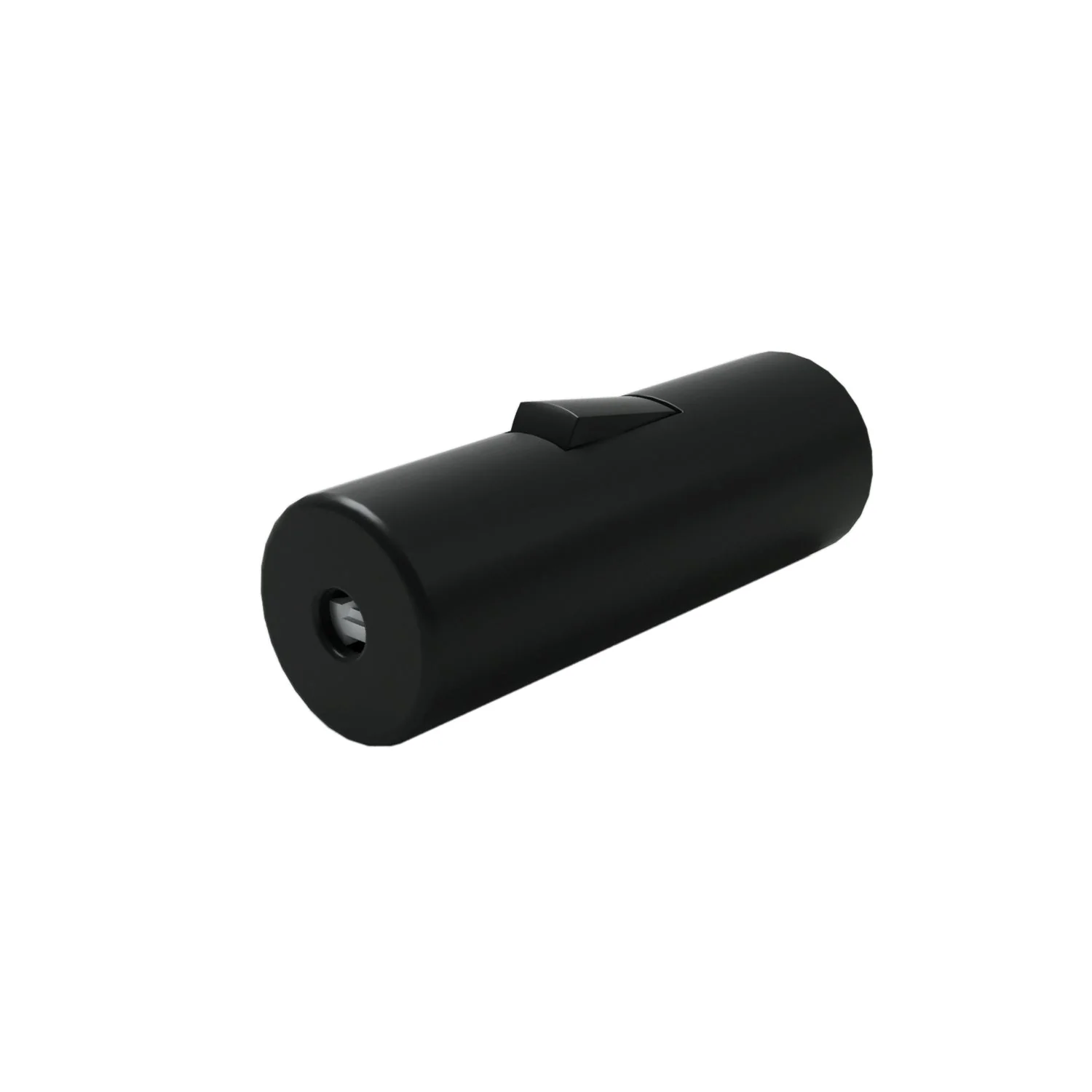 Single-pole rocker switch with cylindrical shape and earth terminal - Black - Image 2