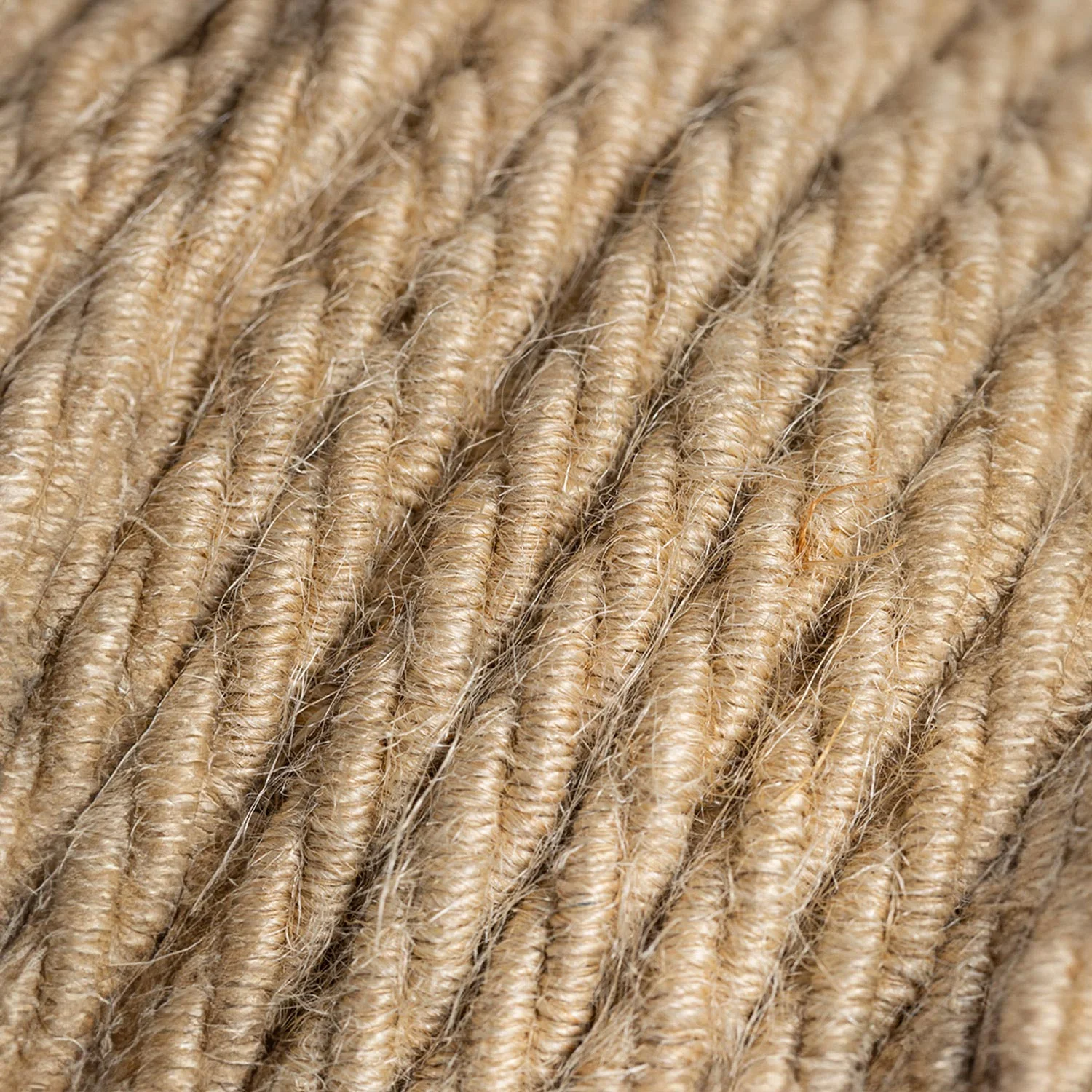 Snake Twisted for lampshade - Plug-in lamp with TN06 braided fabric cable and UK plug - Image 2