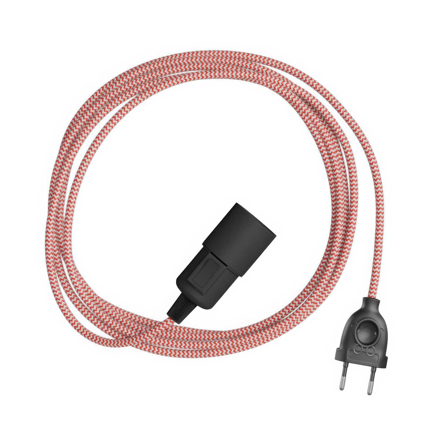 Snake Zig-Zag β Plug-in lamp with Zig-Zag effect fabric cord RZ09
