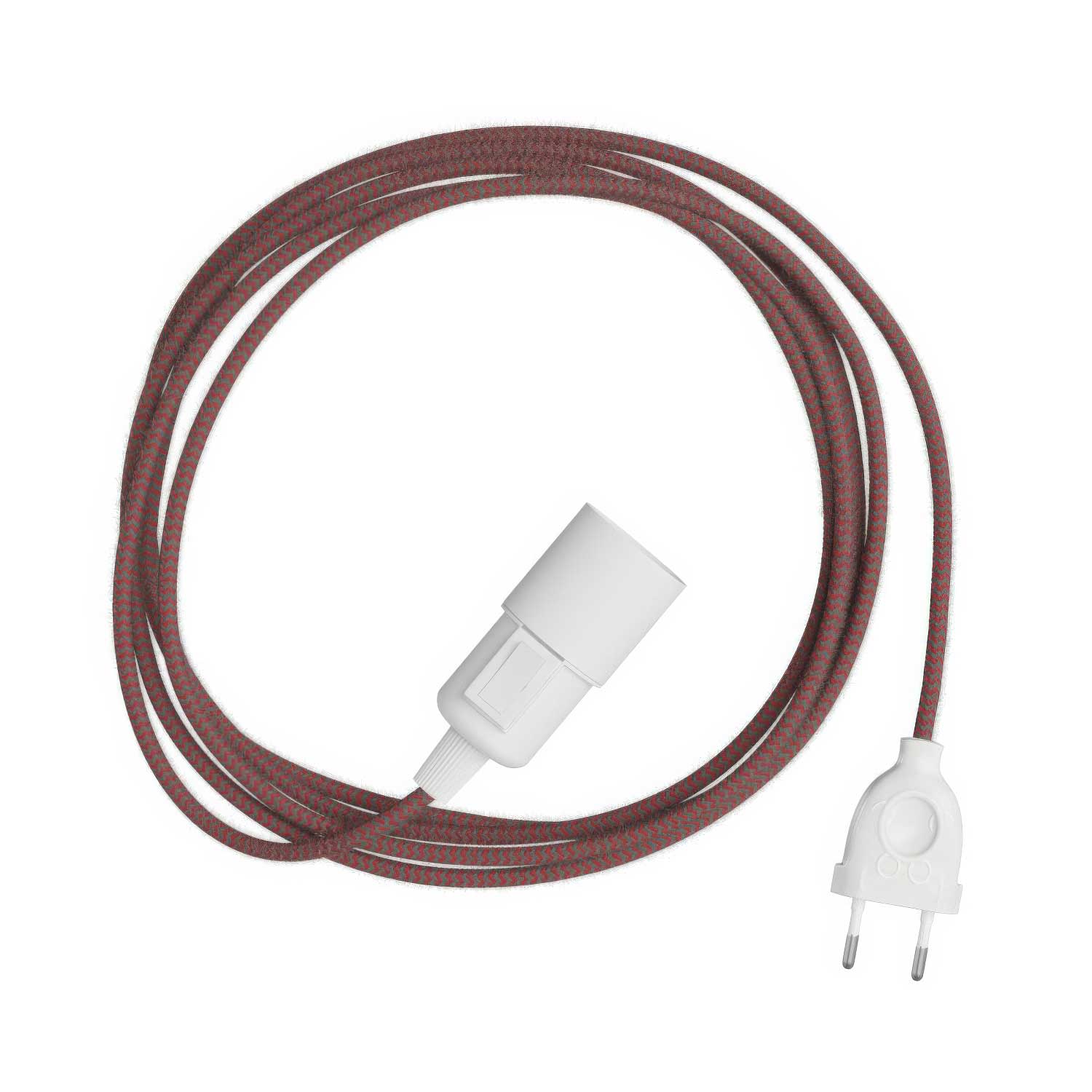 Snake Zig-Zag - Plug-in lamp with Zig-Zag effect fabric cord RZ28