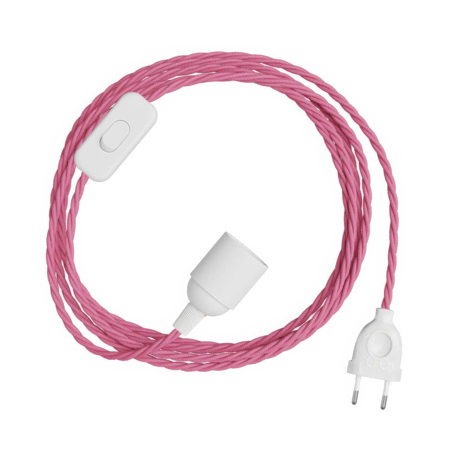 SnakeBis Twisted - Wiring with lamp holder and TM08 braided fabric cable