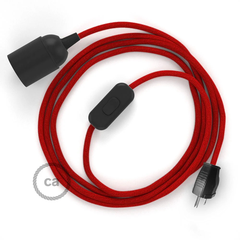 SnakeBis - Wiring with colored fabric cable and socket - RC35
