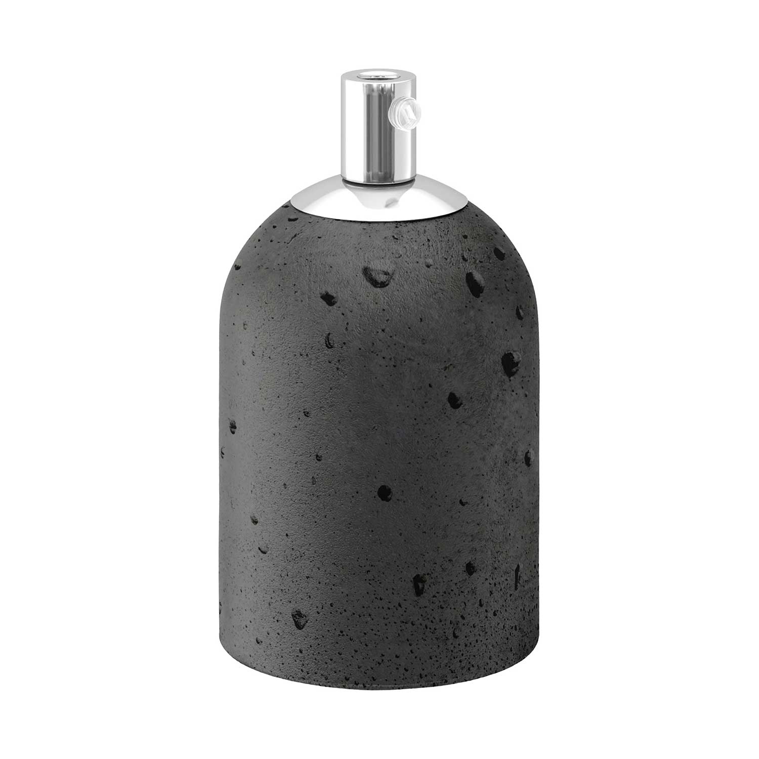 E27 lamp holder kit in cement - Dark cement - Image 3