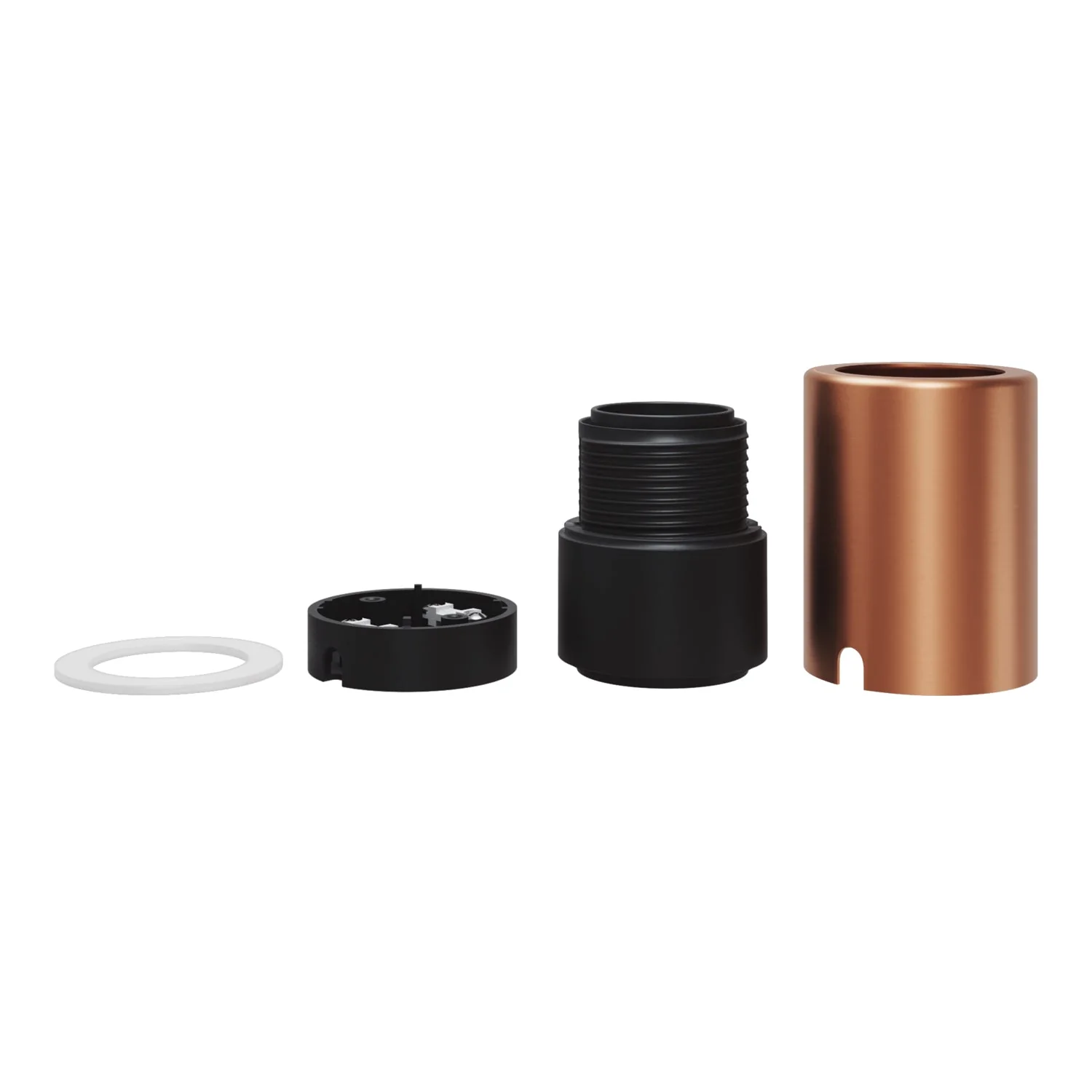 E27 Spostaluce metal lamp holder for wall or ceiling - Satin copper - Image 2
