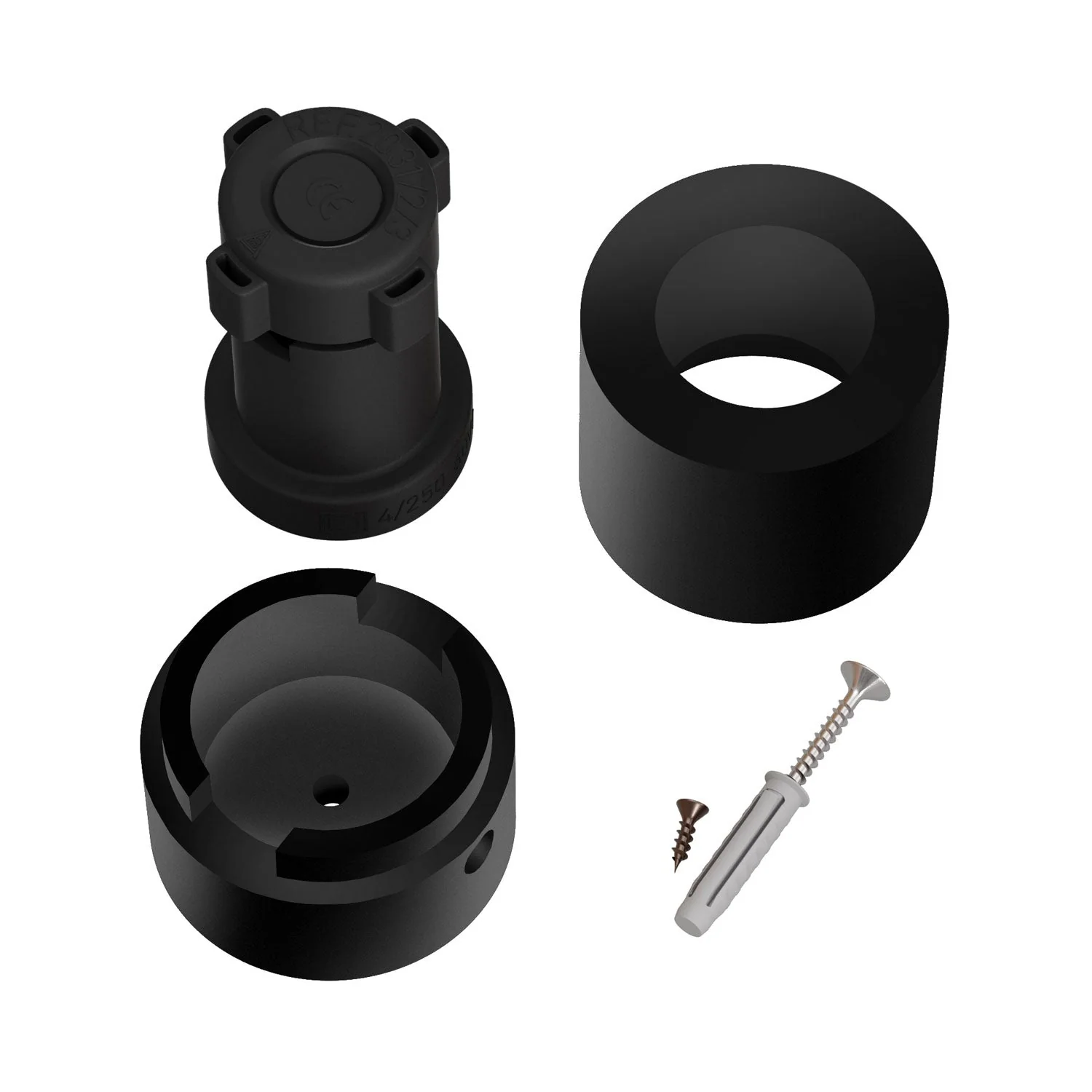 Wooden lamp holder for string light cable and Filé system. Made in Italy - Black - Image 3