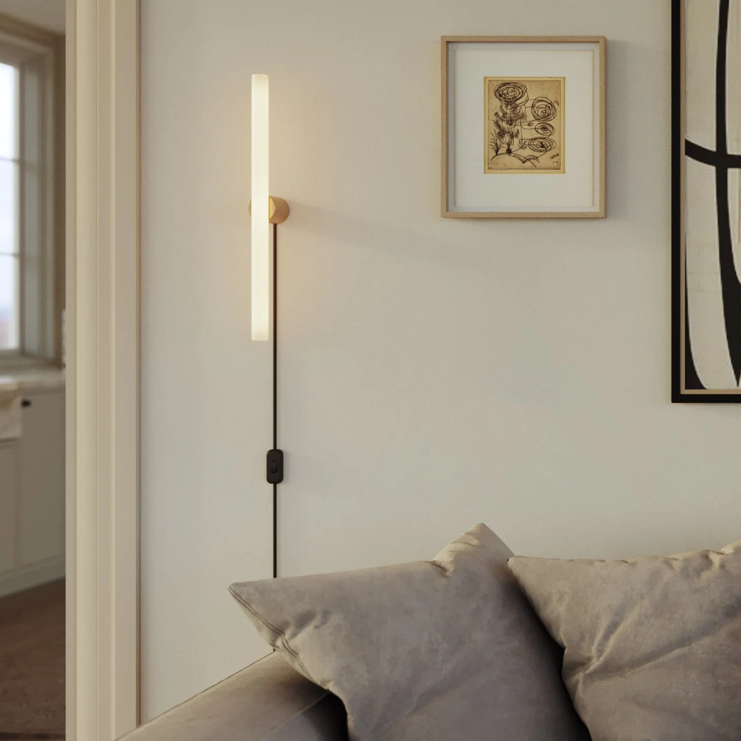 S14d Spostaluce metal lamp holder for wall or ceiling - Satin bronze - Image 3