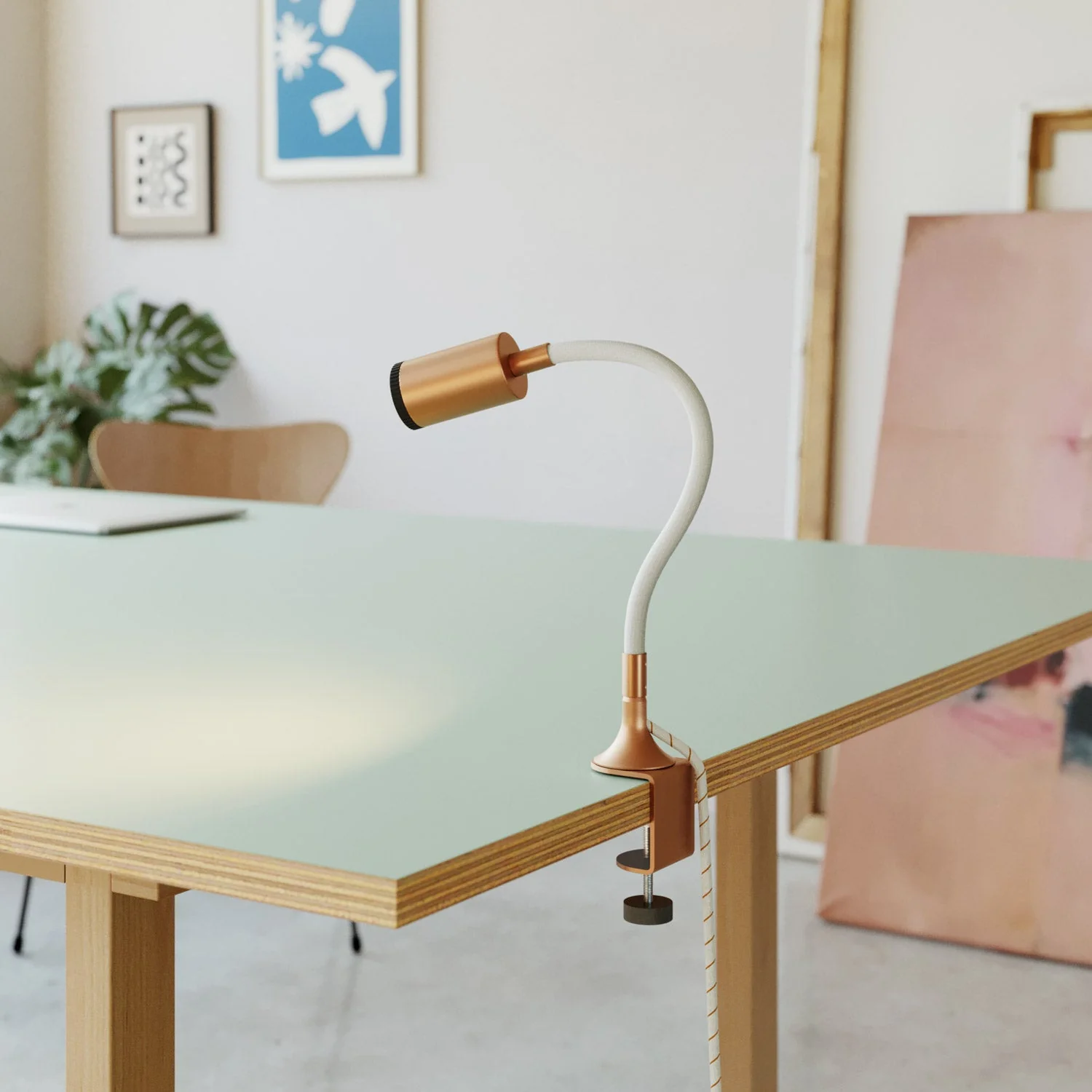 Adjustable spotlight MAG-Y with clip - Brushed copper - Image 4