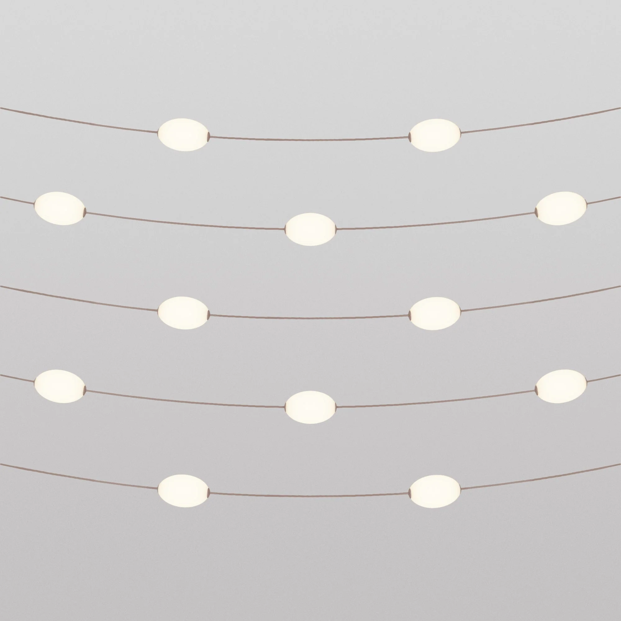 Outdoor light chain with 12 light points IP67 Desert Brown - Marina12