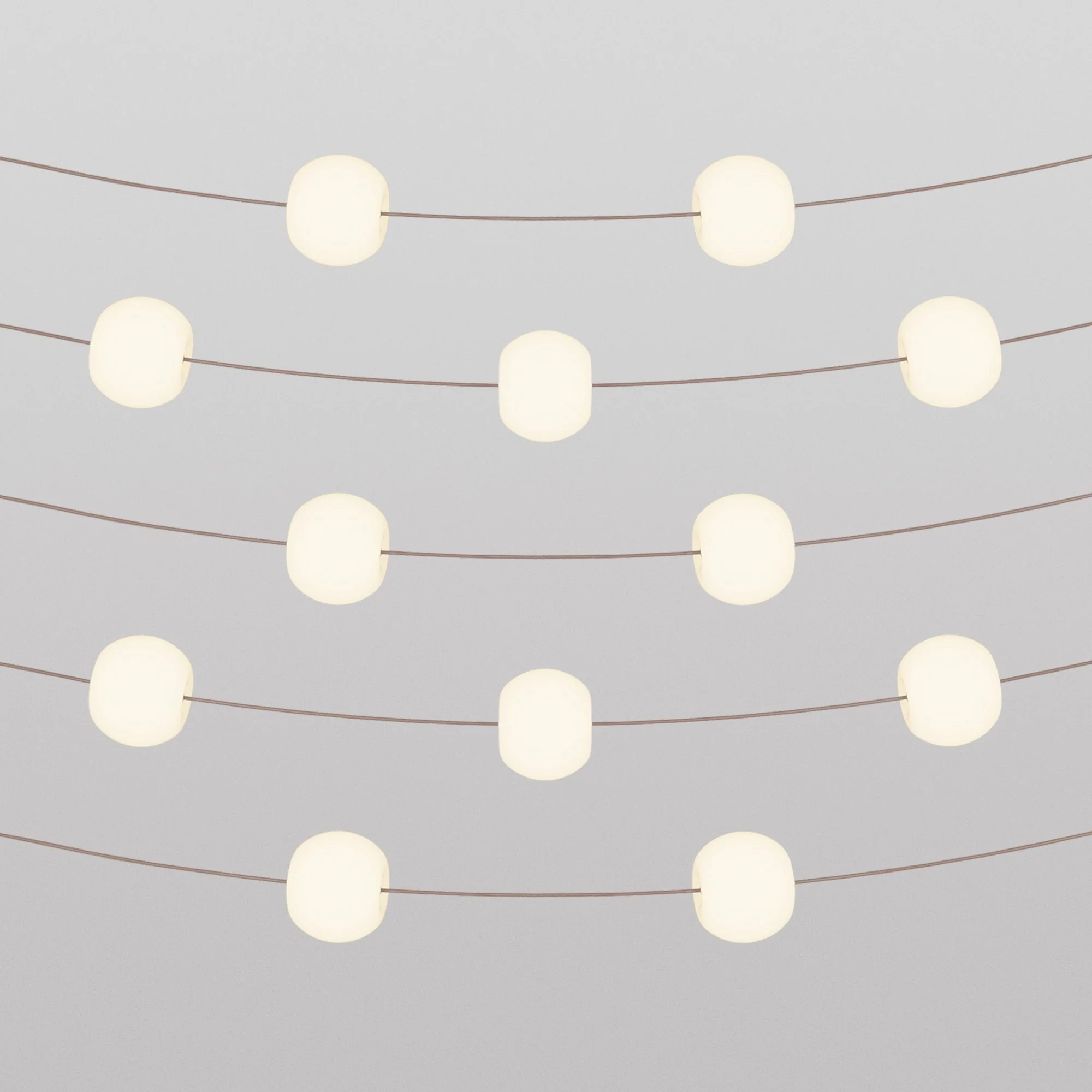 12-light outdoor IP67 string lights Desert Brown with UK Plug - Marina12 Cherry