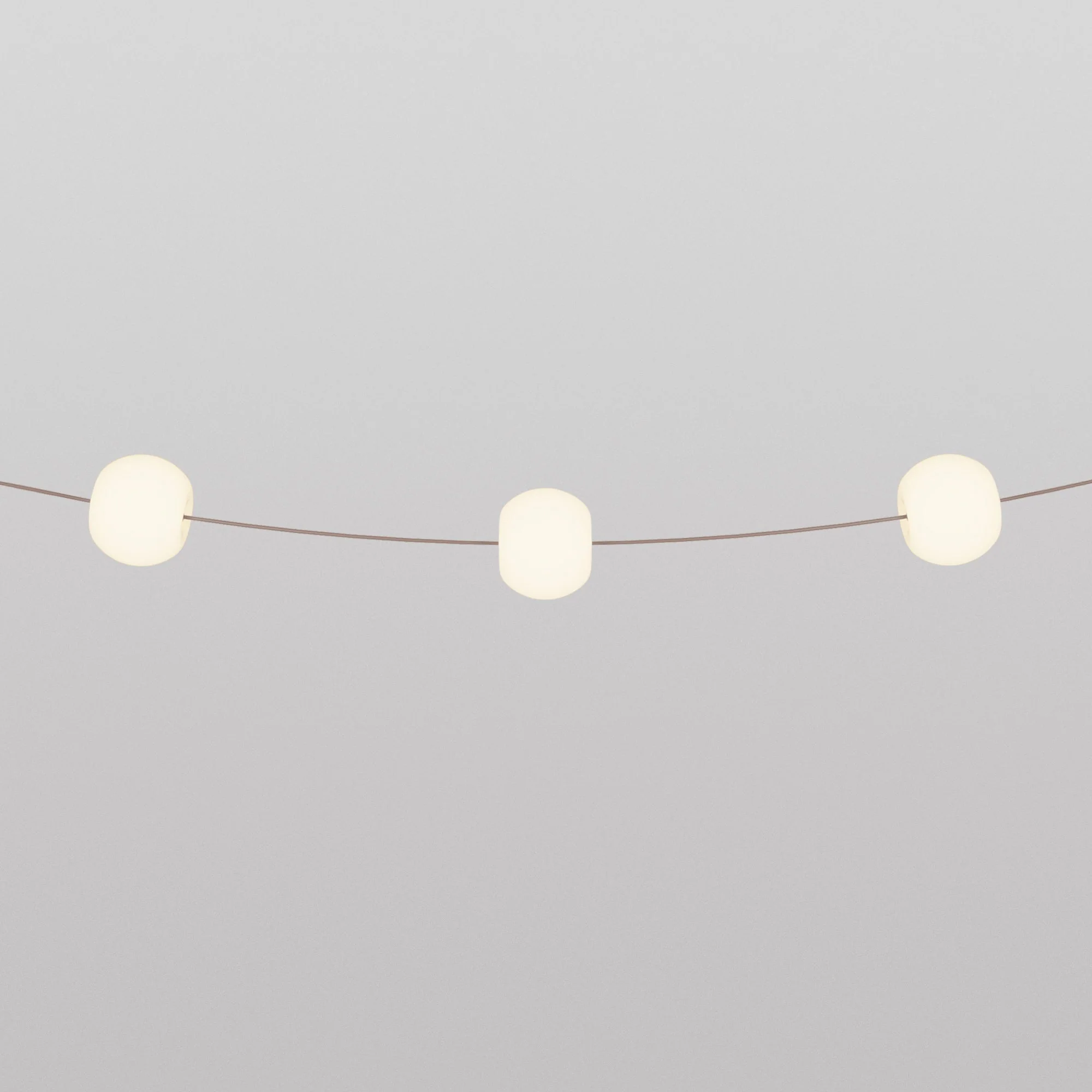 Outdoor 3-Light String Light IP67 Desert Brown with UK Plug - Marina3 Cherry