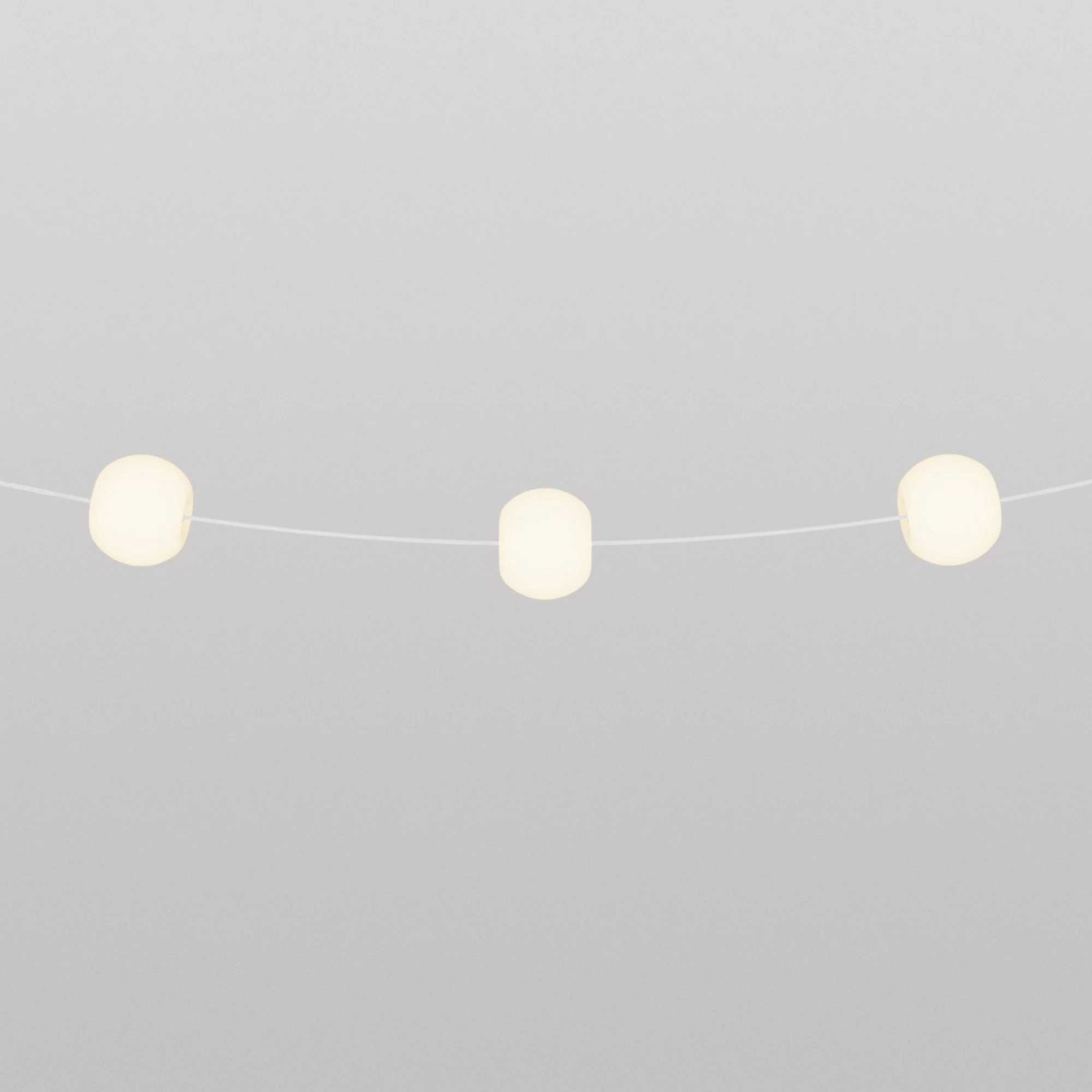 3-light outdoor IP67 string lights White Sand with UK Plug - Marina3 Cherry