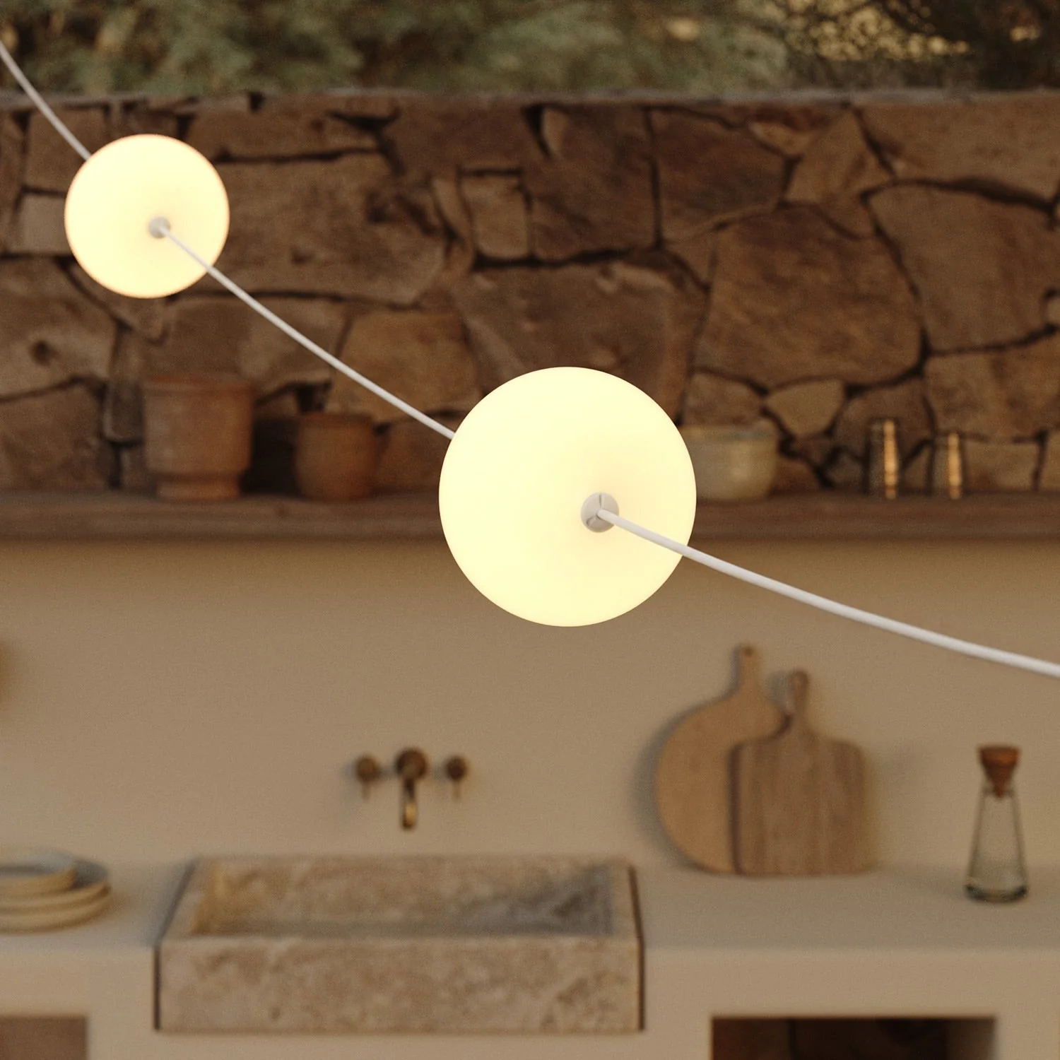 3-light outdoor IP67 string lights White Sand with UK Plug - Marina3 Cherry - Image 12