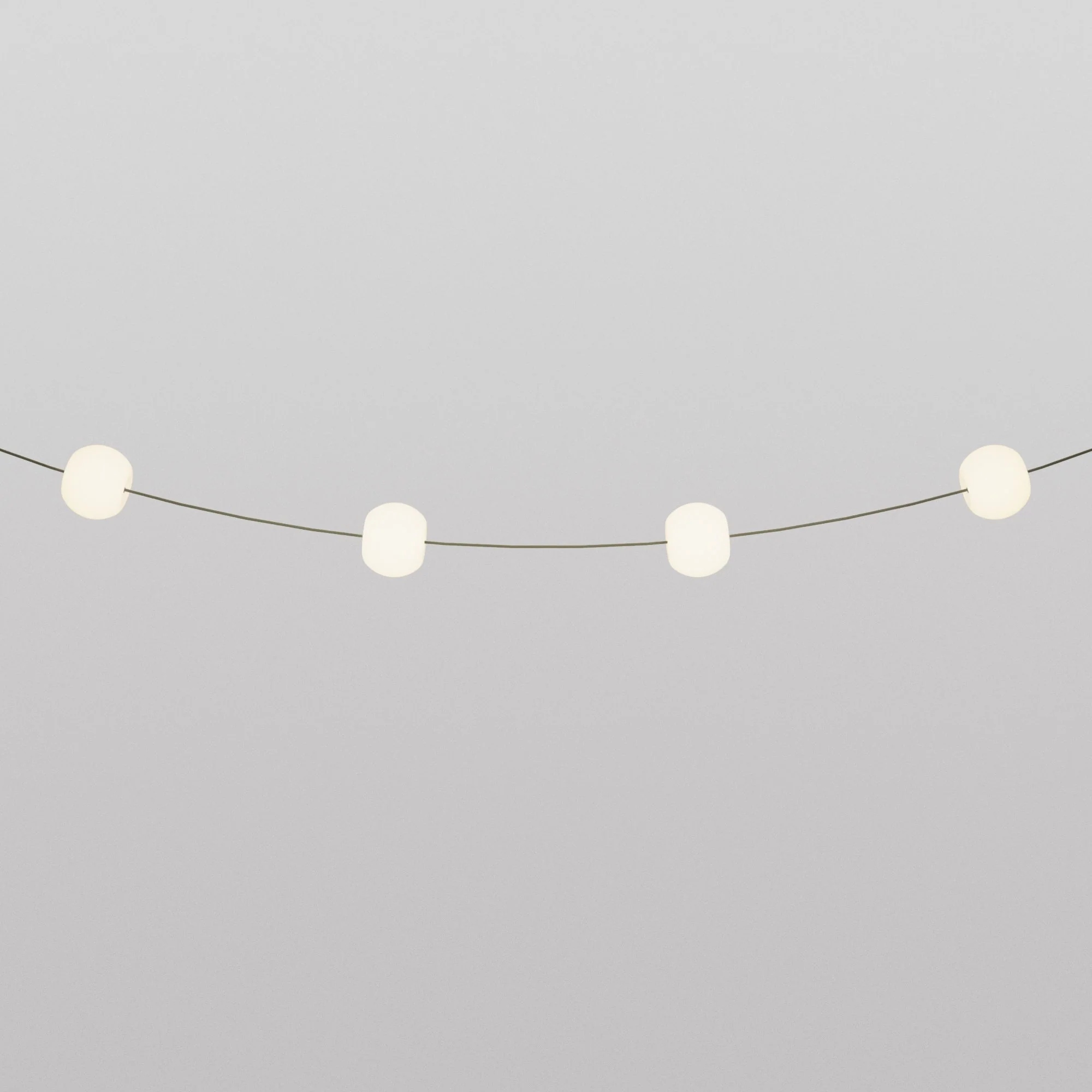 Outdoor 4-light string light IP67 Olive Green with UK Plug - Marina4 Cherry