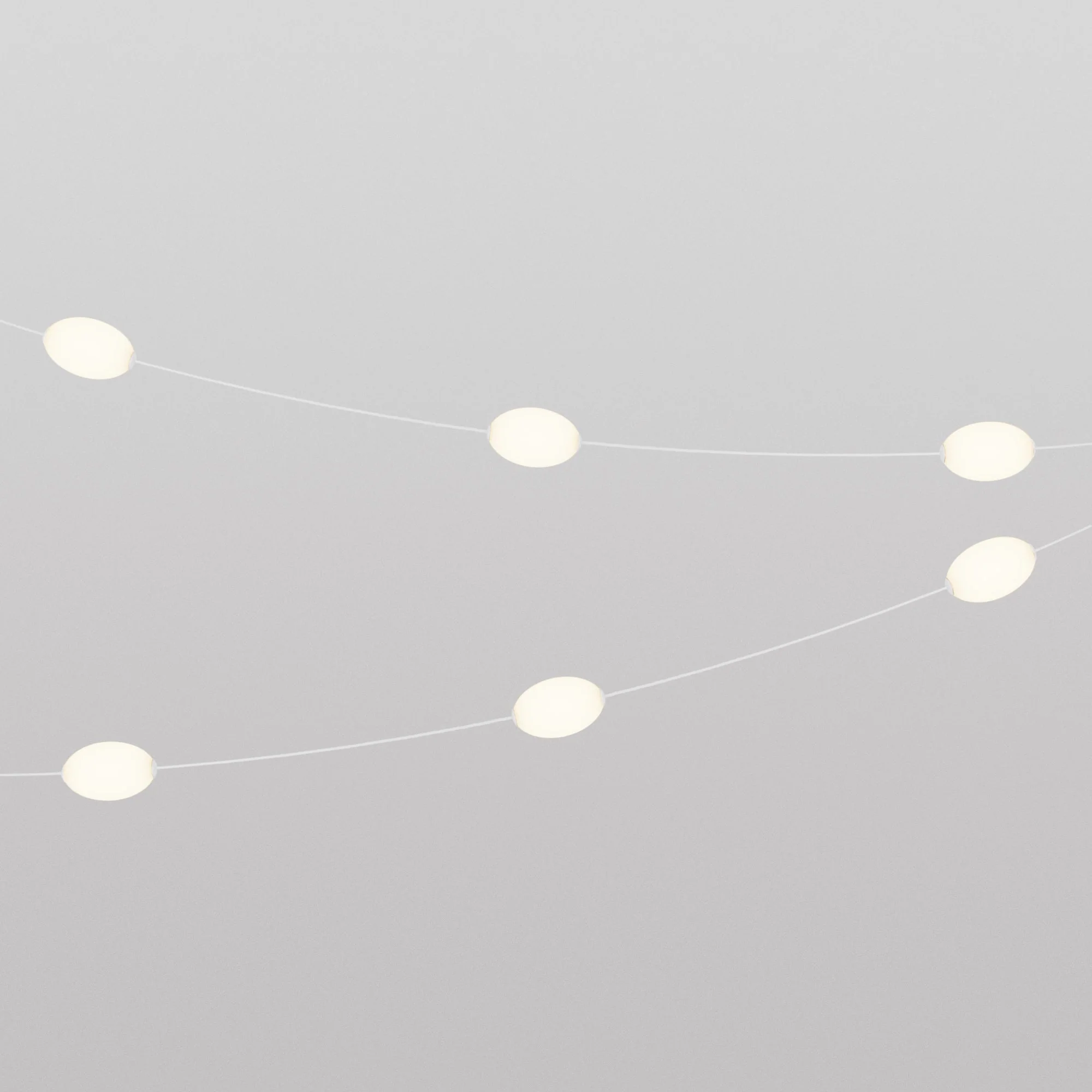 Outdoor string light with 6 light points IP67 Sand White - Marina6