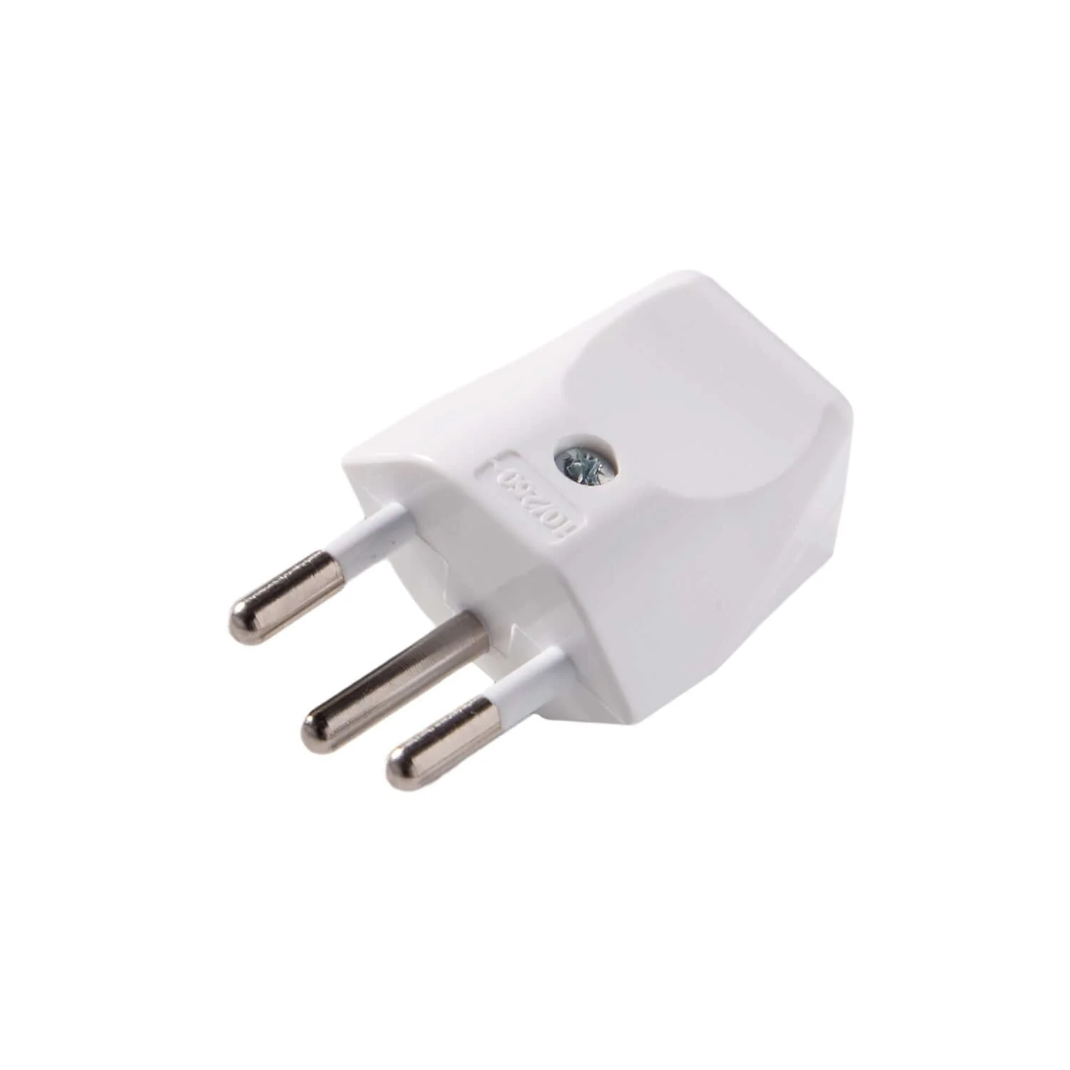 Swiss plug 2 Pole with earth 10A - White