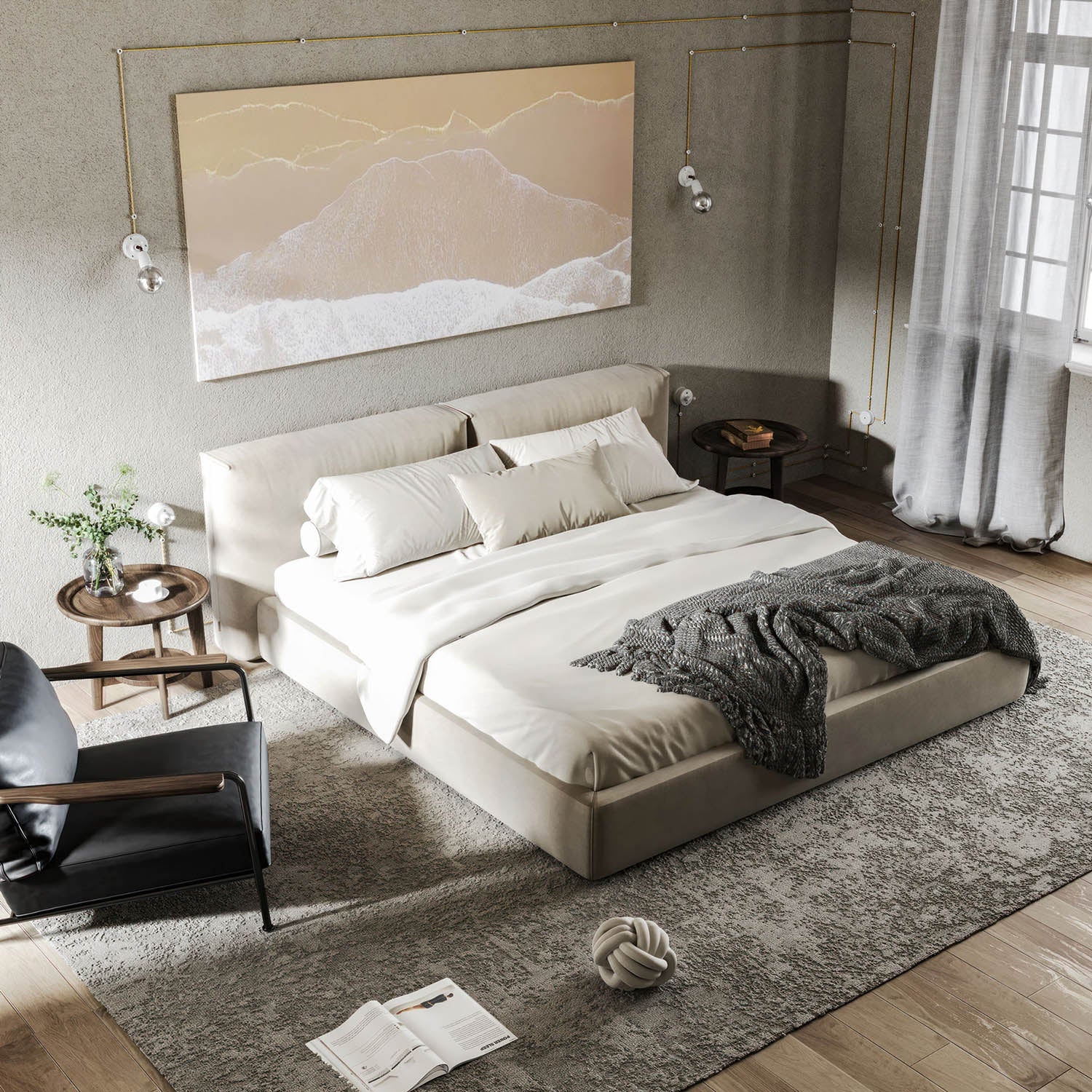 Switch/Two-way switch in white porcelain with butterfly nut - Image 5