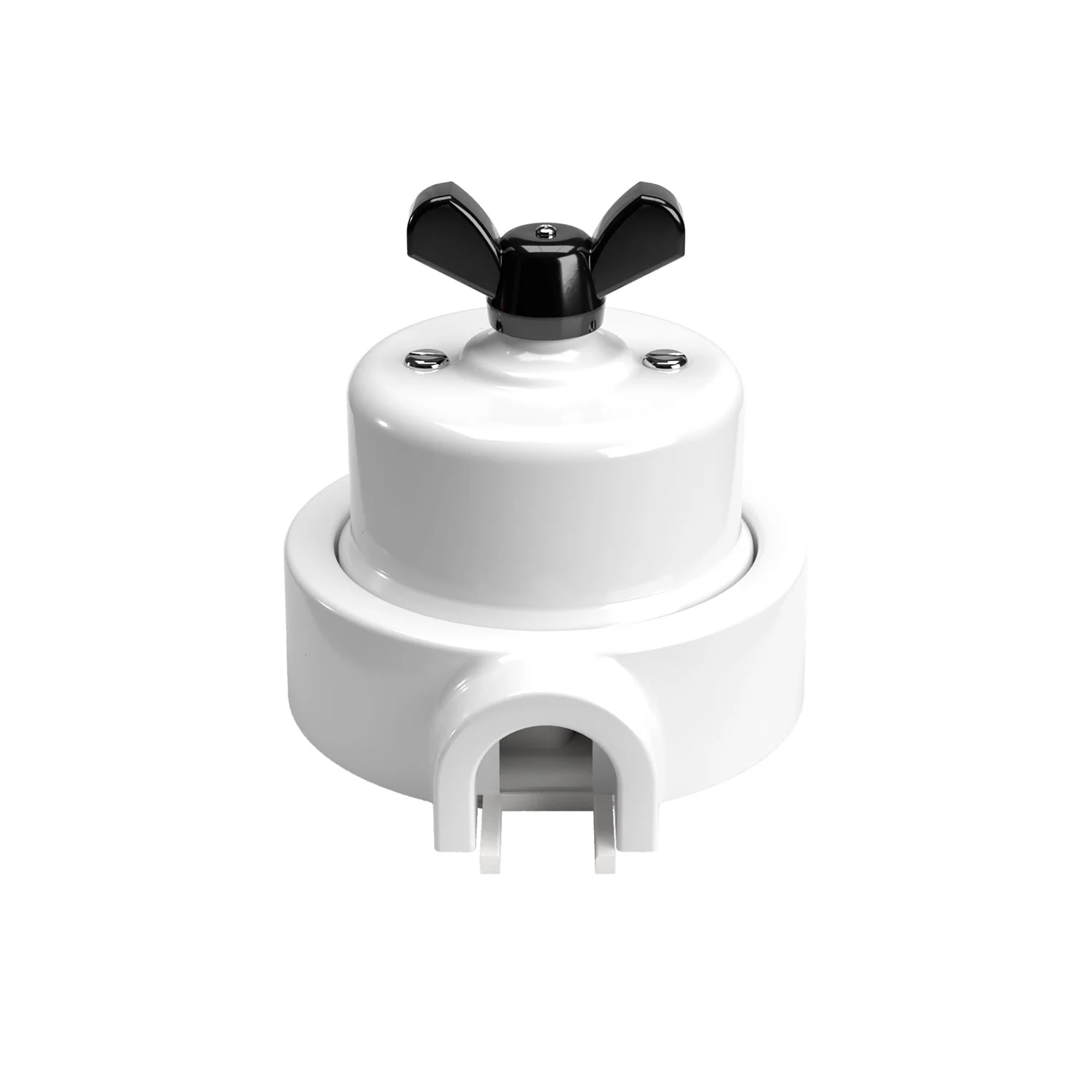 Switch/diverter kit with butterfly nut and base for Creative-Tubes in white porcelain - Image 29