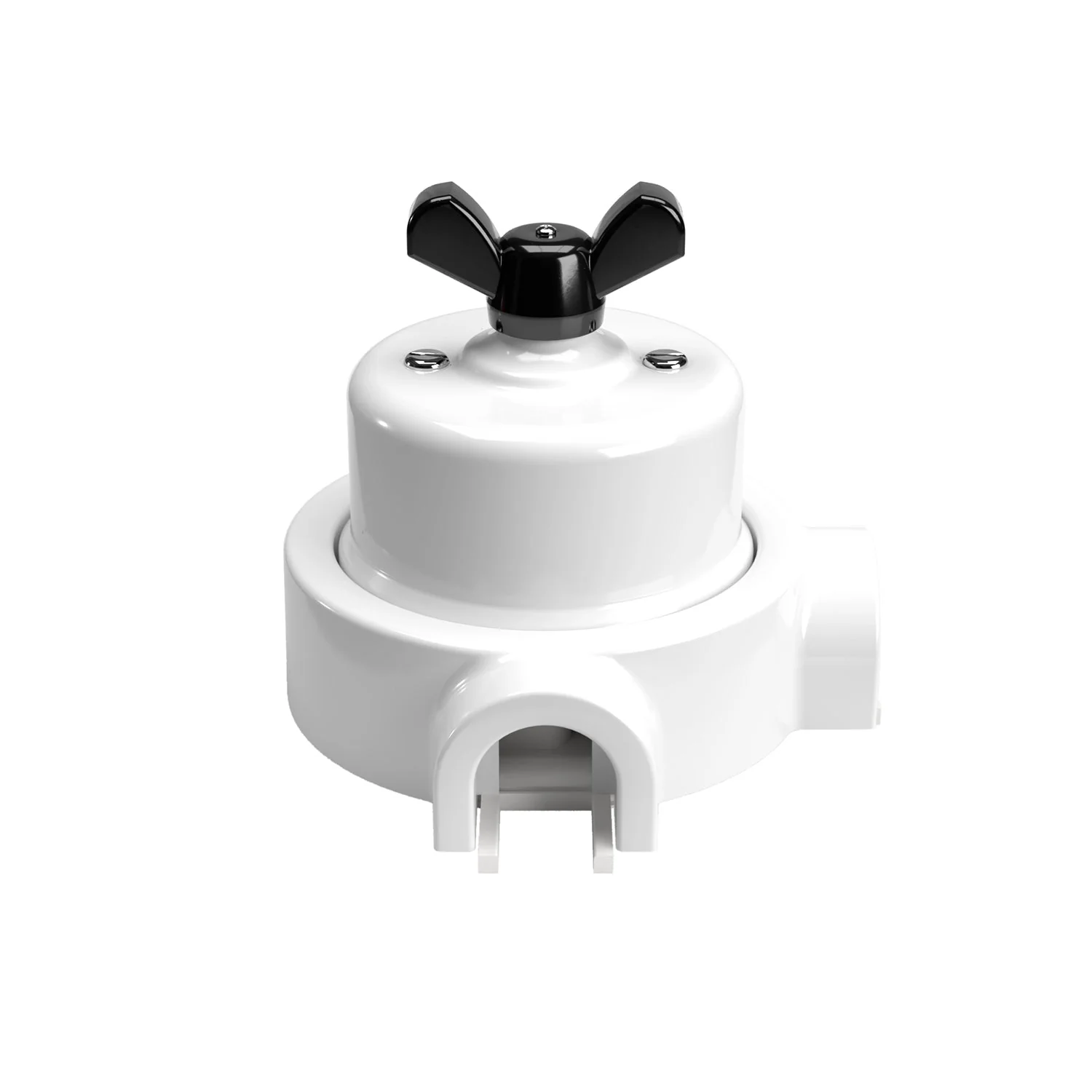Switch/diverter kit with butterfly nut and base for Creative-Tubes in white porcelain - Image 34