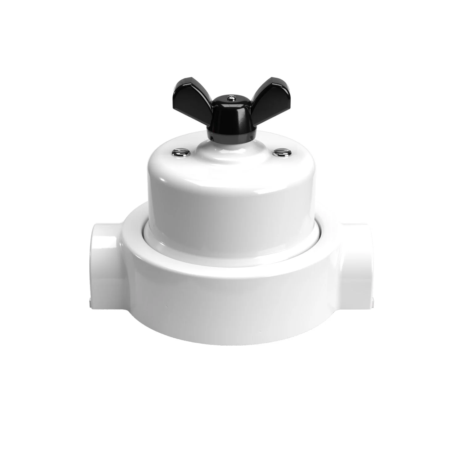 Switch/diverter kit with butterfly nut and base for Creative-Tubes in white porcelain - Image 39