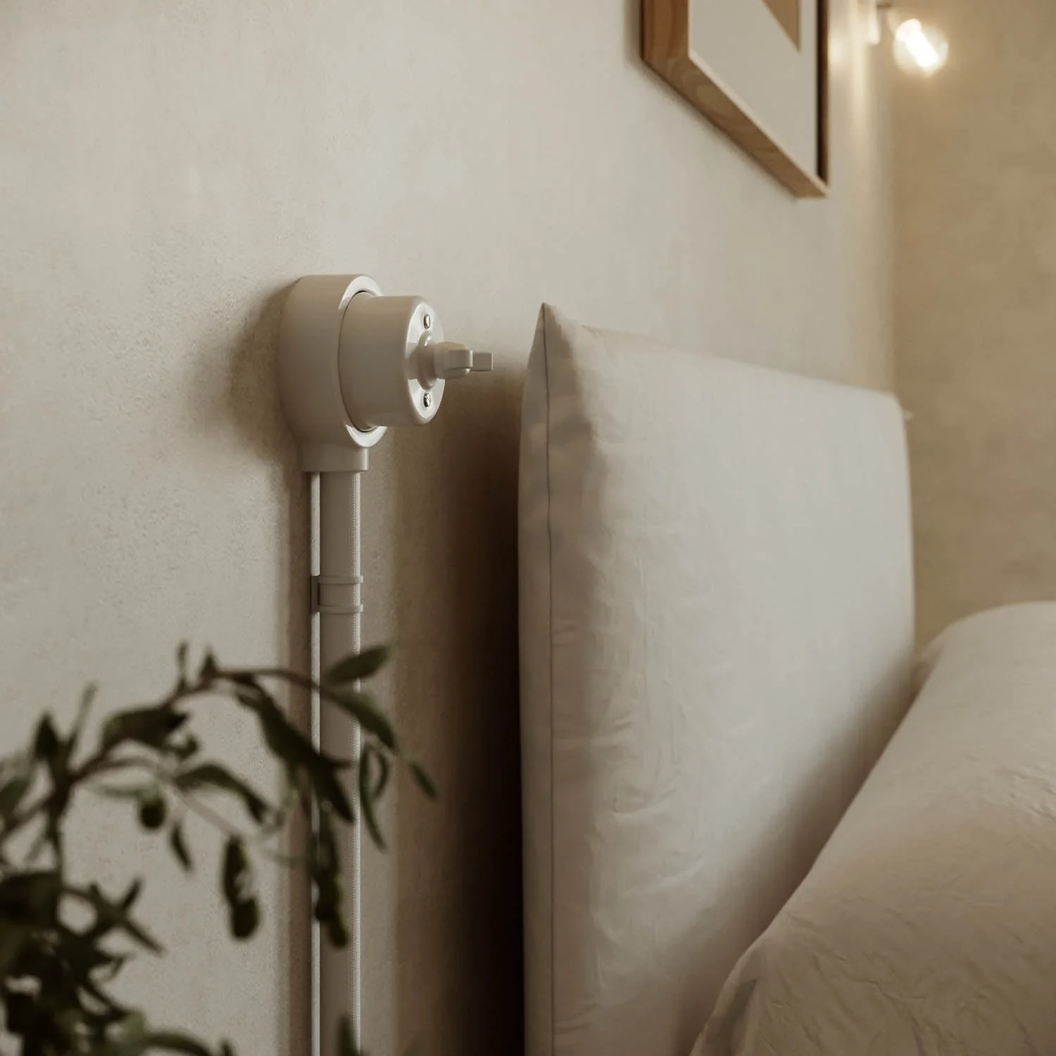 Switch/diverter kit with butterfly nut and base for Creative-Tubes in white porcelain - Image 4