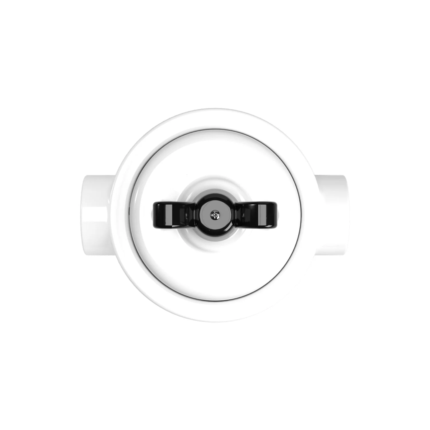 Switch/diverter kit with butterfly nut and base for Creative-Tubes in white porcelain - Image 40
