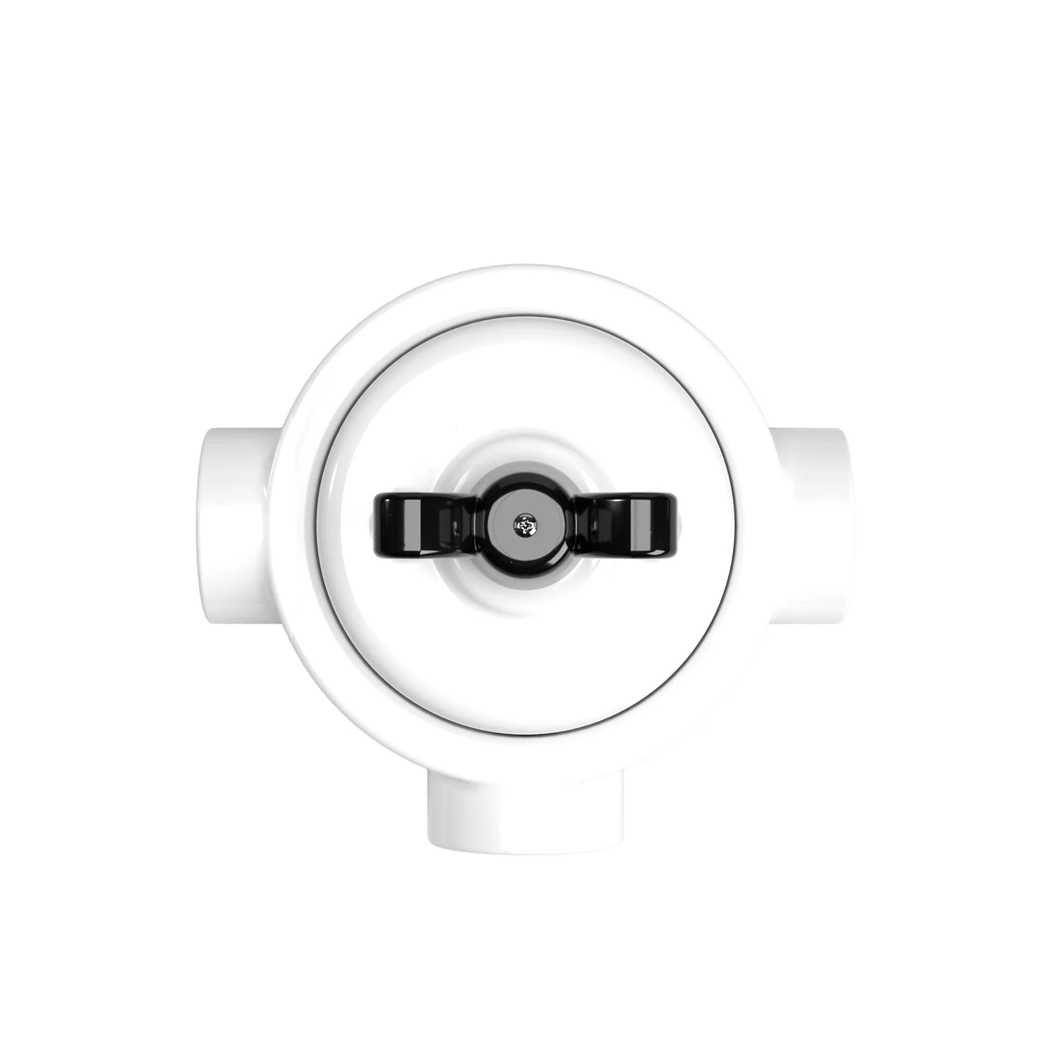 Switch/diverter kit with butterfly nut and base for Creative-Tubes in white porcelain - Image 45