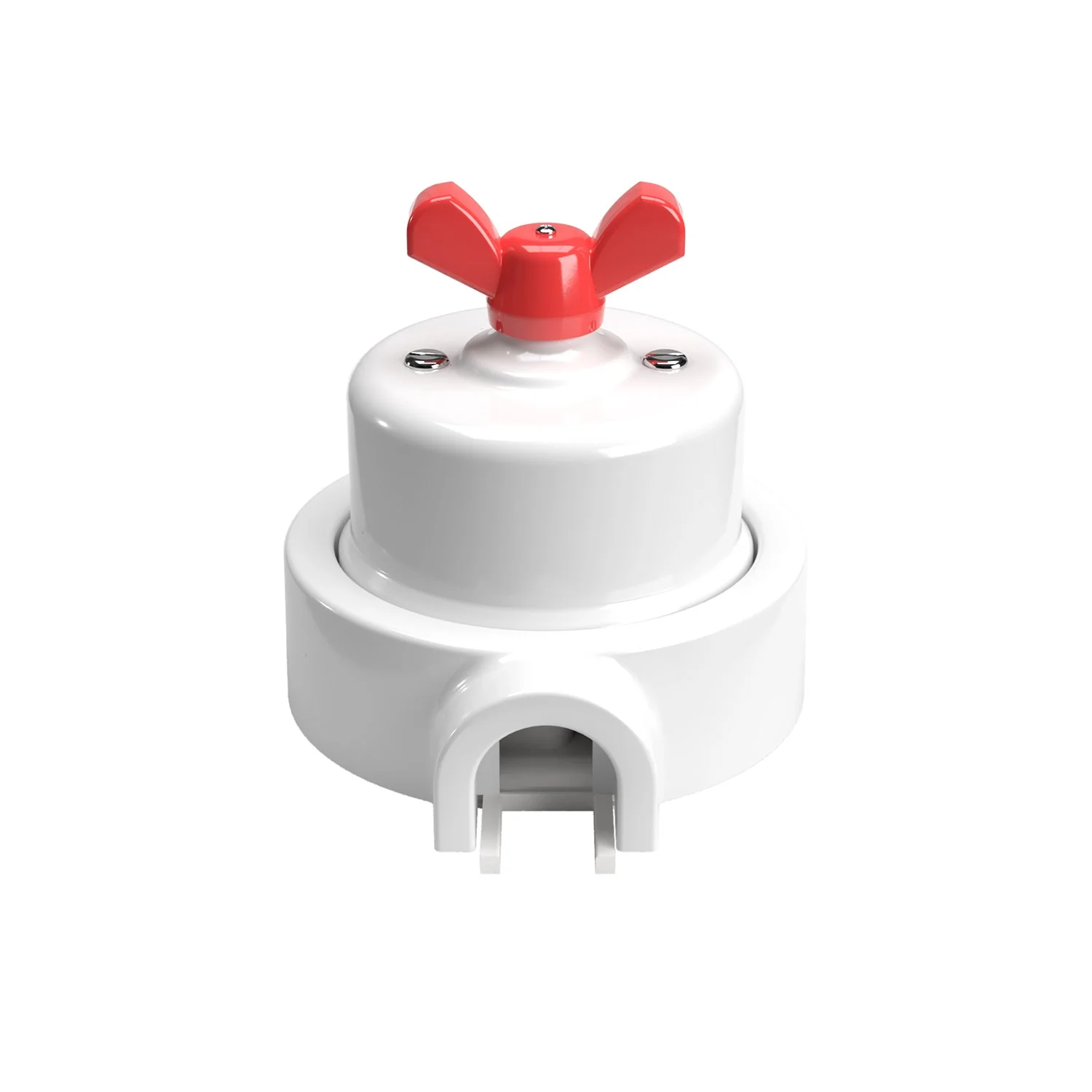 Switch/diverter kit with butterfly nut and base for Creative-Tubes in white porcelain - Image 49