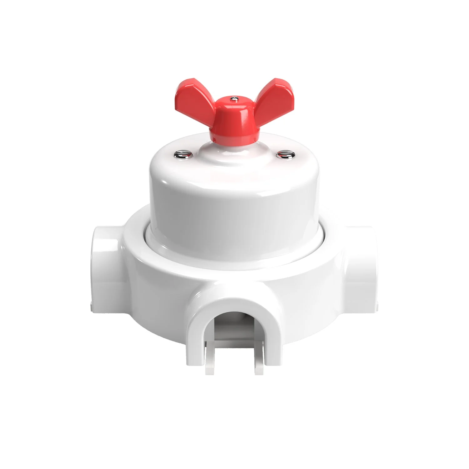 Switch/diverter kit with butterfly nut and base for Creative-Tubes in white porcelain - Image 64
