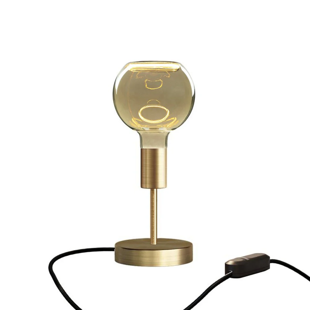 Alzaluce Globo Ghost table lamp in metal with UK plug - Satin bronze - Image 5
