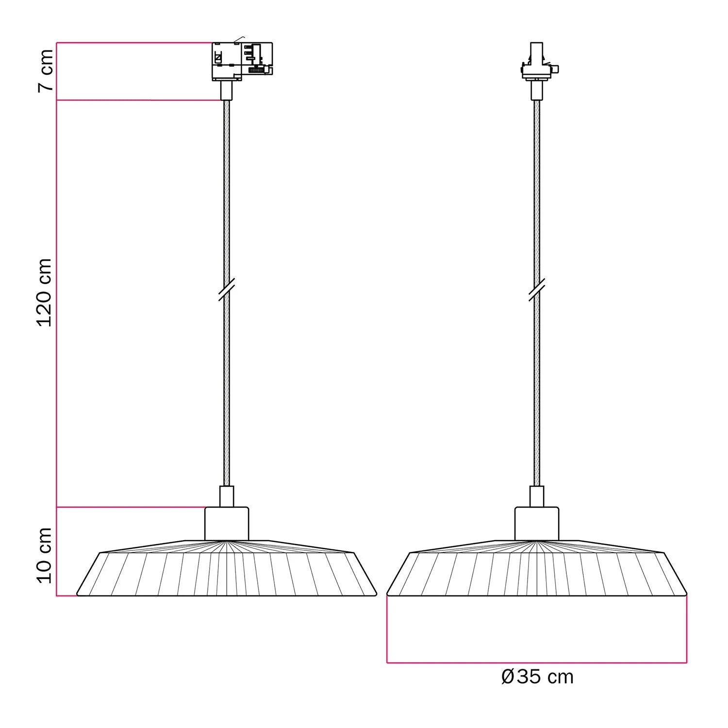 Track lamp with Moorea raffia lampshade - Neutral - Image 6