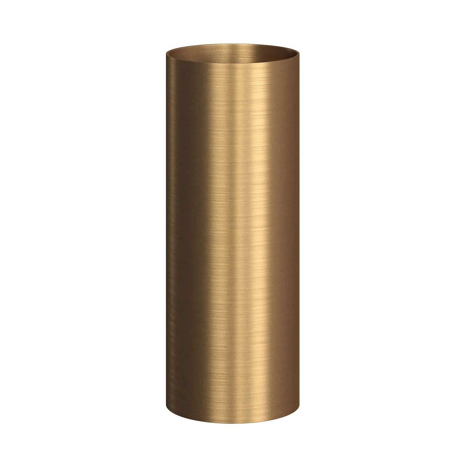 Tub-E14, metal tube for spotlight with double-ring E14 lamp holder – Satin bronze - Image 4