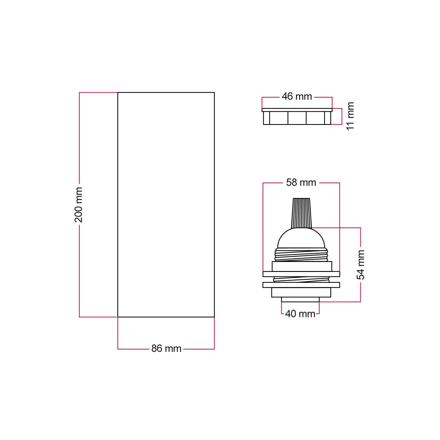 Tub-E27, wooden lampshade for spotlight lamp with E27 double-ring lamp holder β Neutral - Image 6