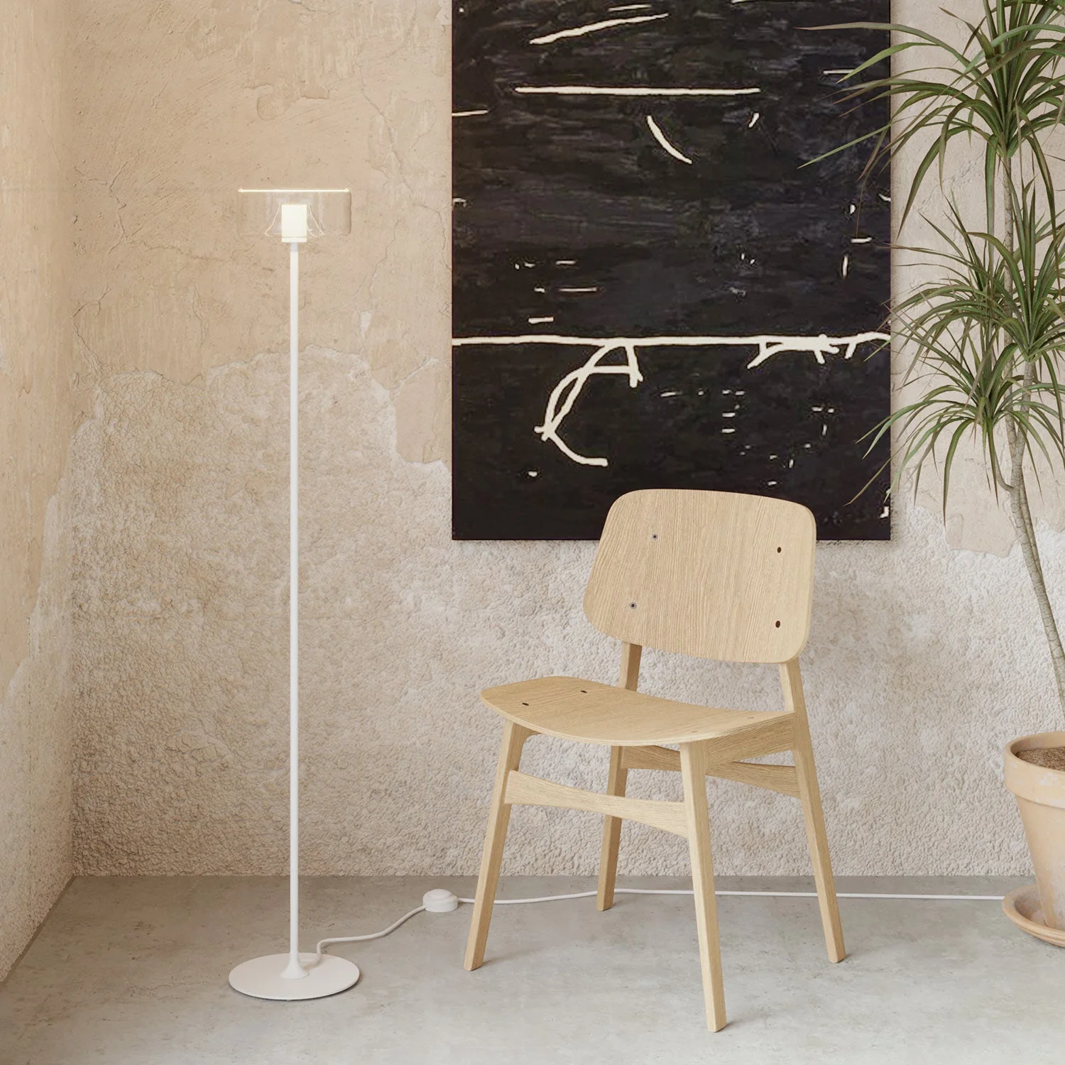 Extension tube in metal for MAG-Y floor lamps - Matt white - Image 2