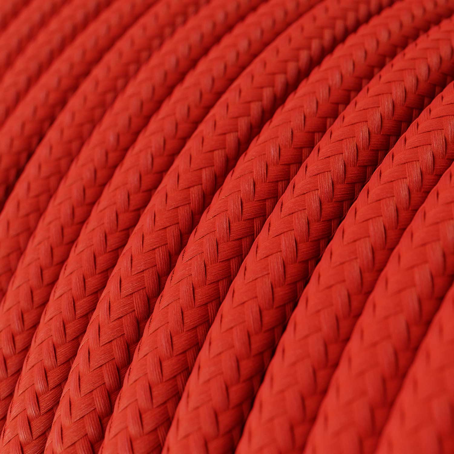 UV-resistant round electric cable with Red SM09 fabric lining for outdoor use - Compatible with Eiva Outdoor - Image 2