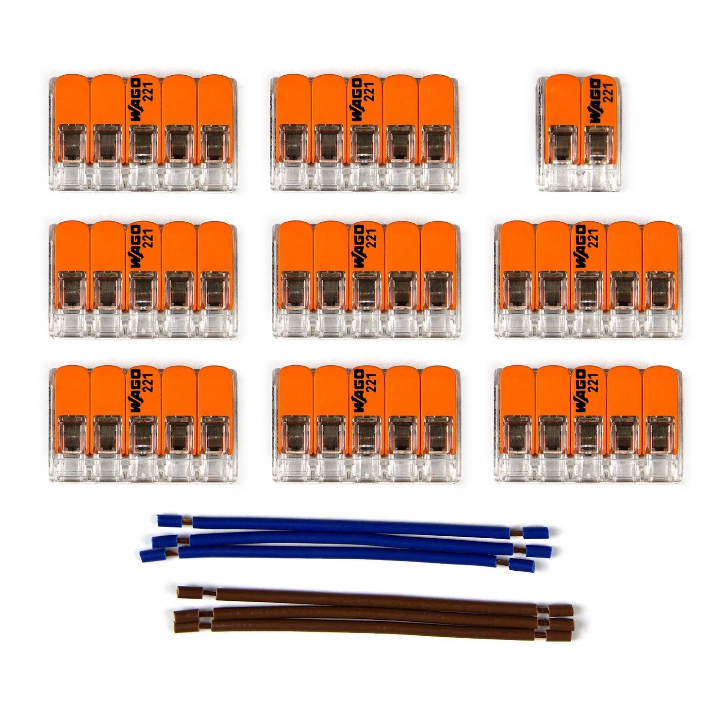 WAGO connection kit compatible with 2x cable for 12-hole ceiling rose