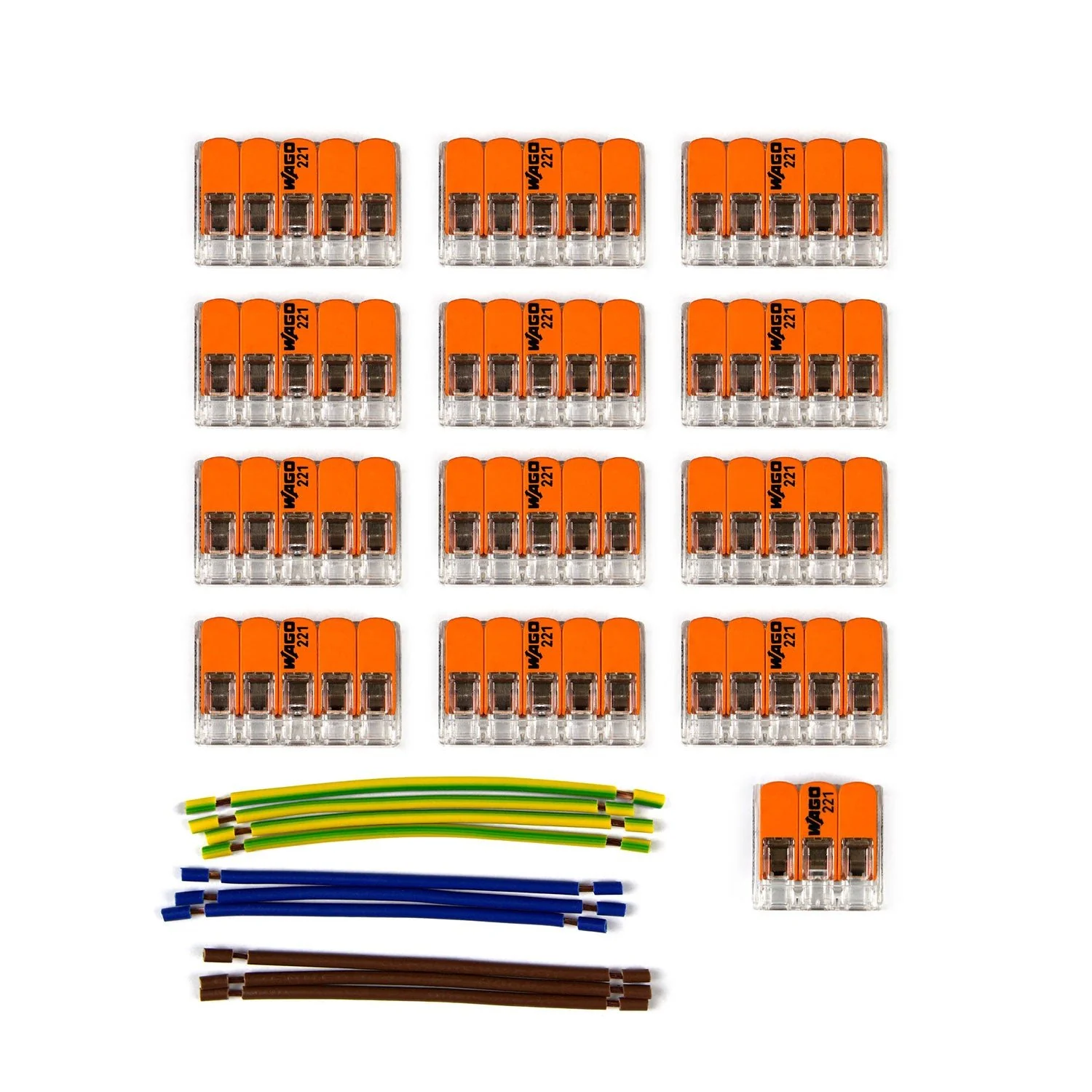 WAGO connection kit compatible with 3x cable for 12-hole ceiling rose