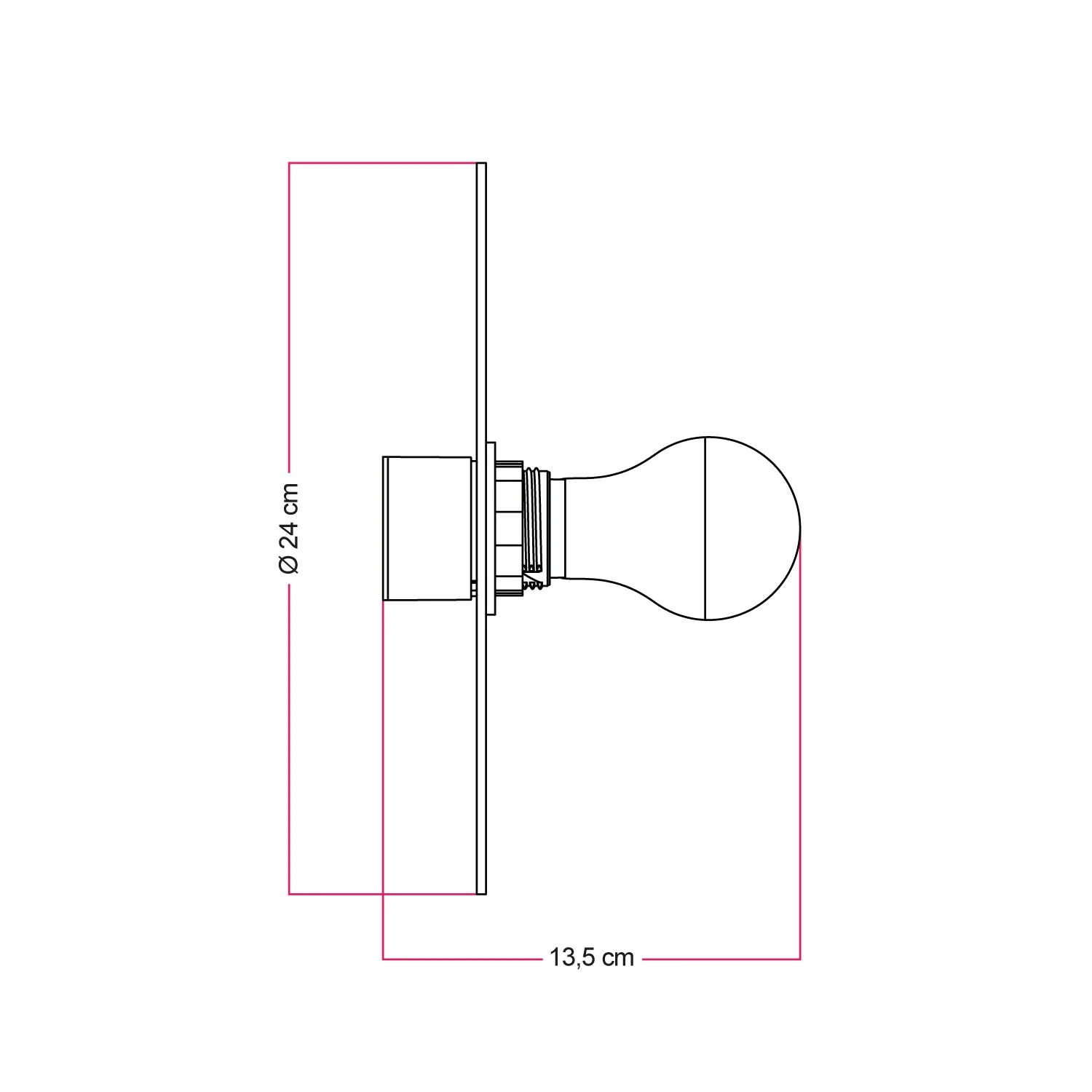 Wall or ceiling lamp with 'Kaleidoscope' geometric pattern lampshade Geometry 3 - Waterproof IP44 - Image 5