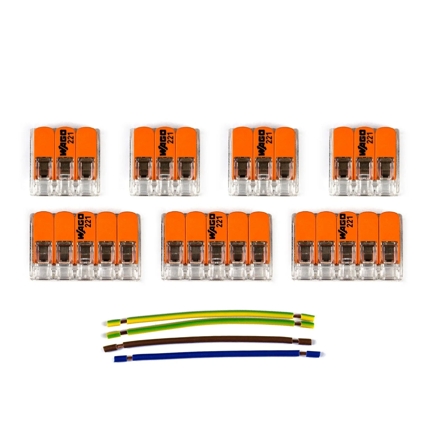 WAGO connection kit compatible with 3x cable for 5-hole ceiling rose