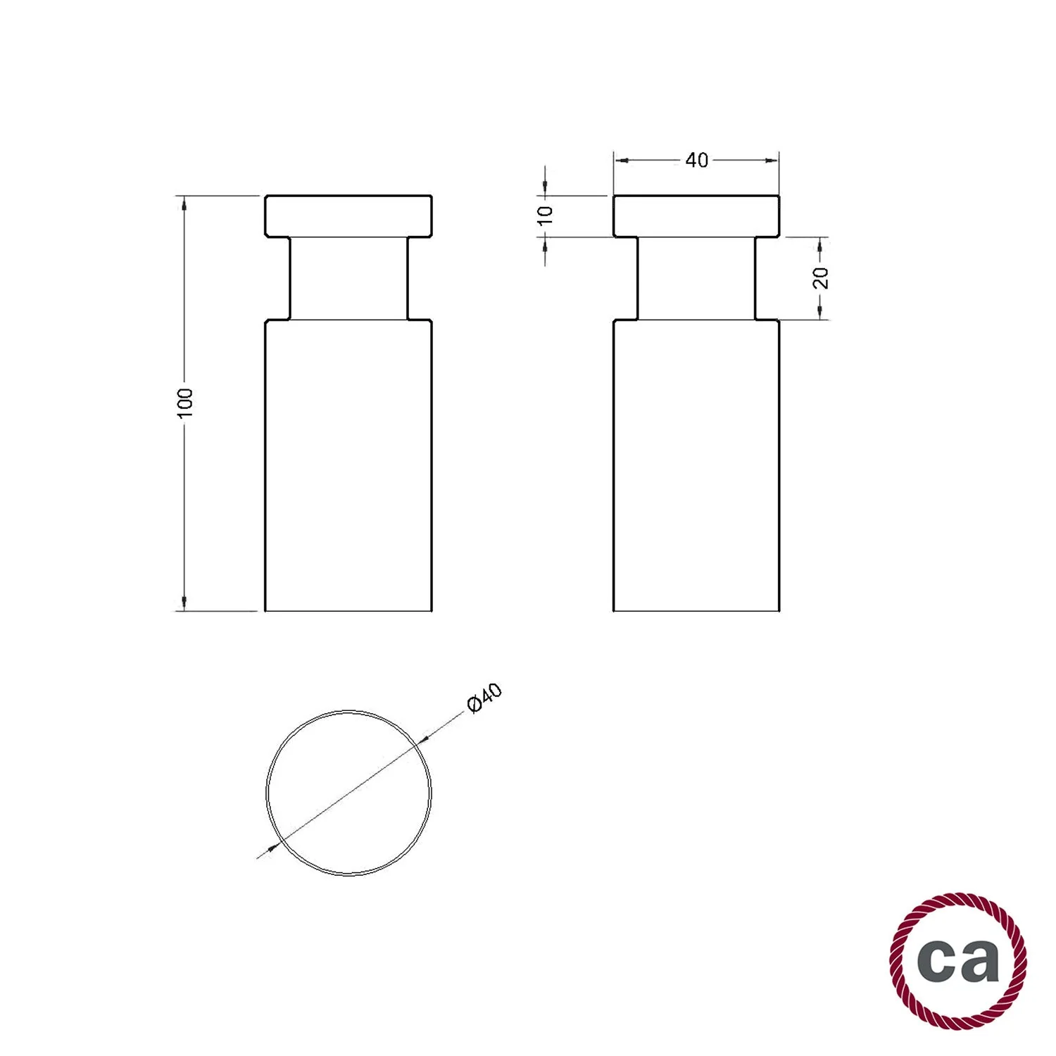 Rolé, wooden cable guide, wall mount for pendant lamp - Wengé effect - Image 6