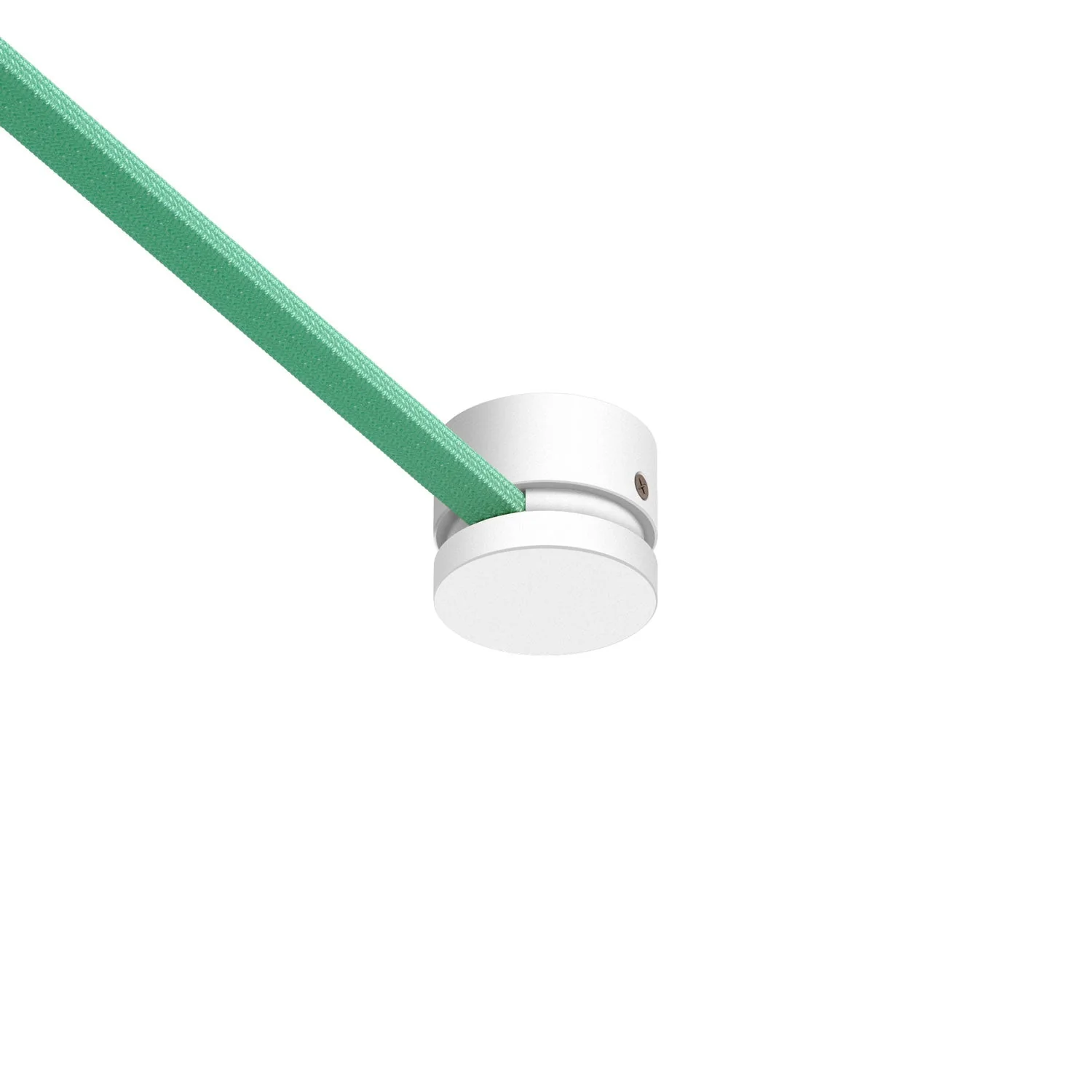 Wooden terminal for cable for string light and Filé system. Made in Italy - White