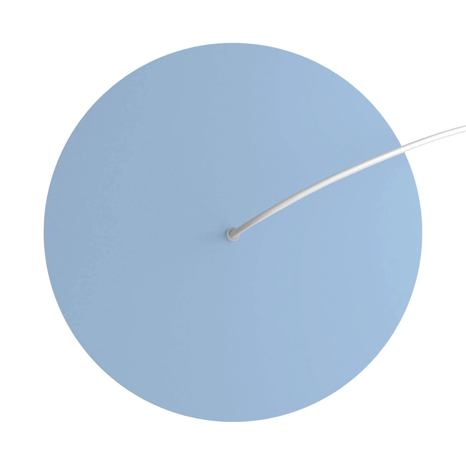 XXL Ceiling Rose Rose-One round, 400 mm diameter with 1 hole and 4 side holes - Powder blue - Image 2